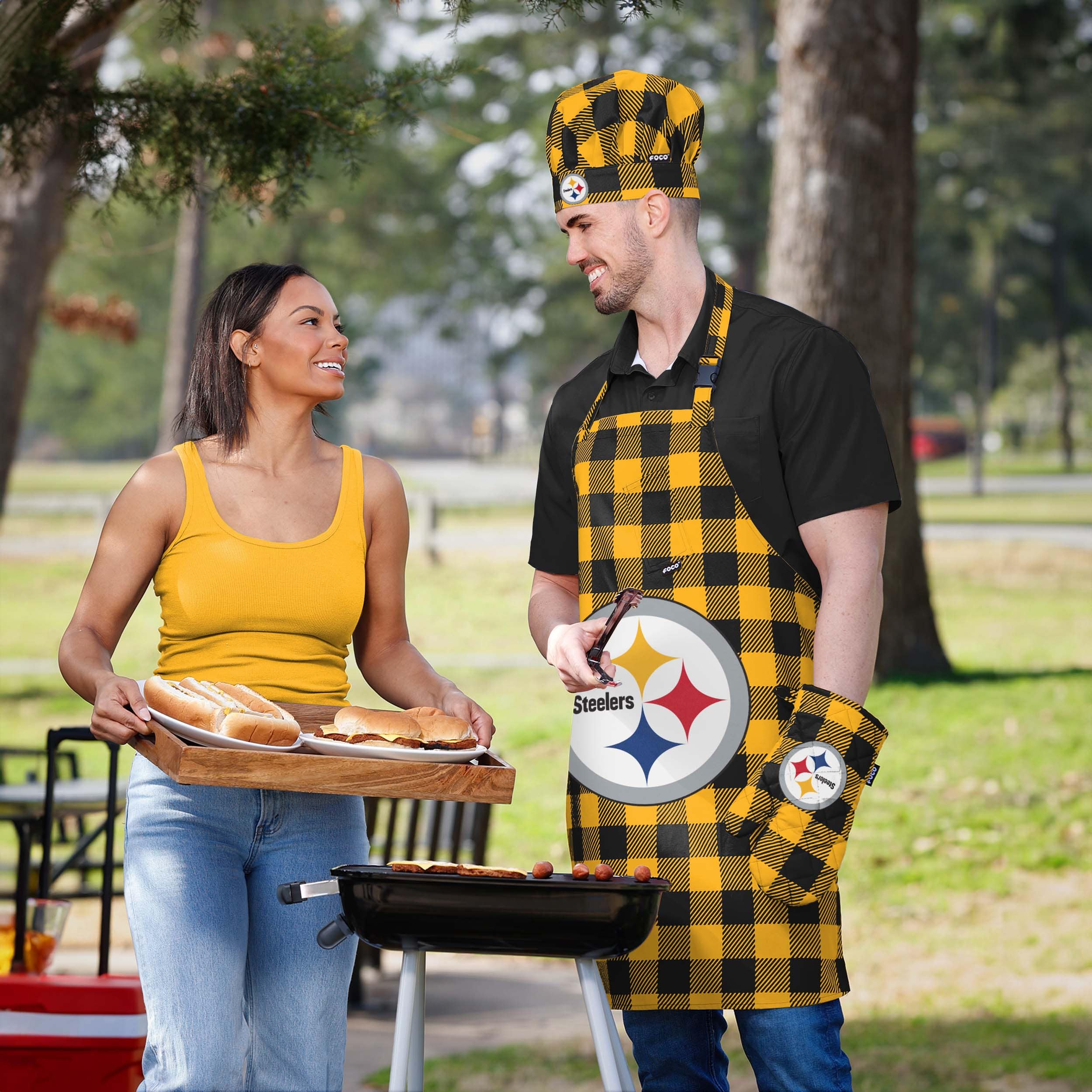 Pittsburgh Steelers NFL Plaid Chef Set - Image 5