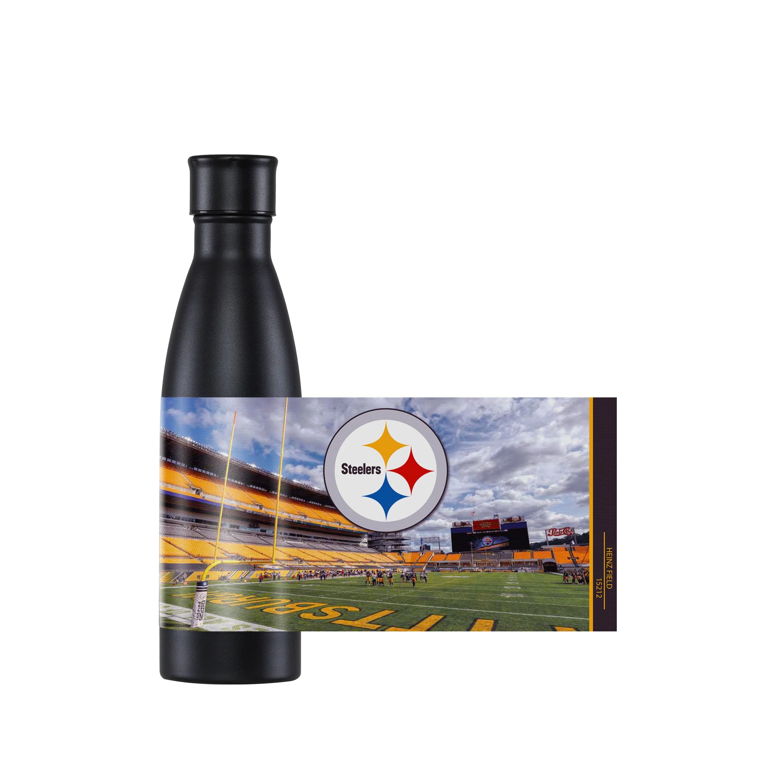 Pittsburgh Steelers NFL Primetime Metal 18 oz Bottle - Image 4