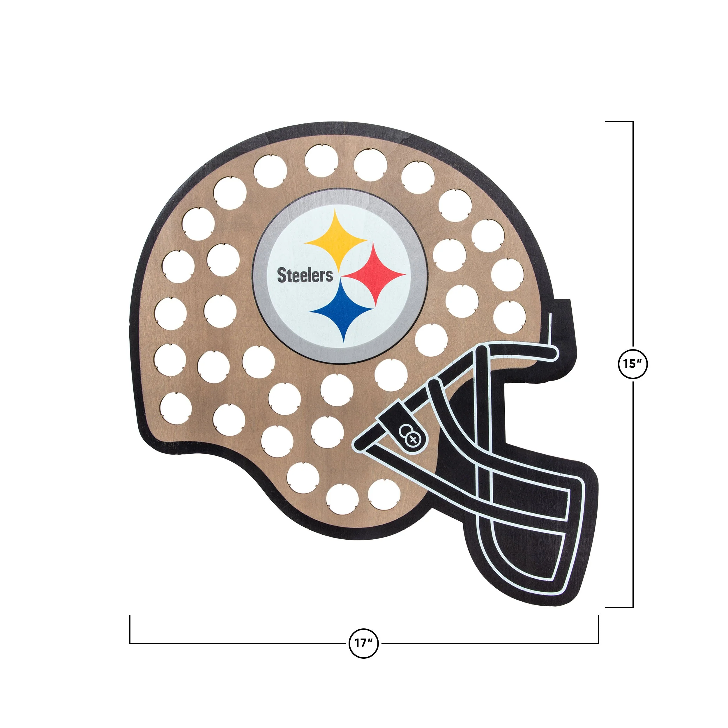 Pittsburgh Steelers NFL Push Bottle Cap Wall Sign - Image 3