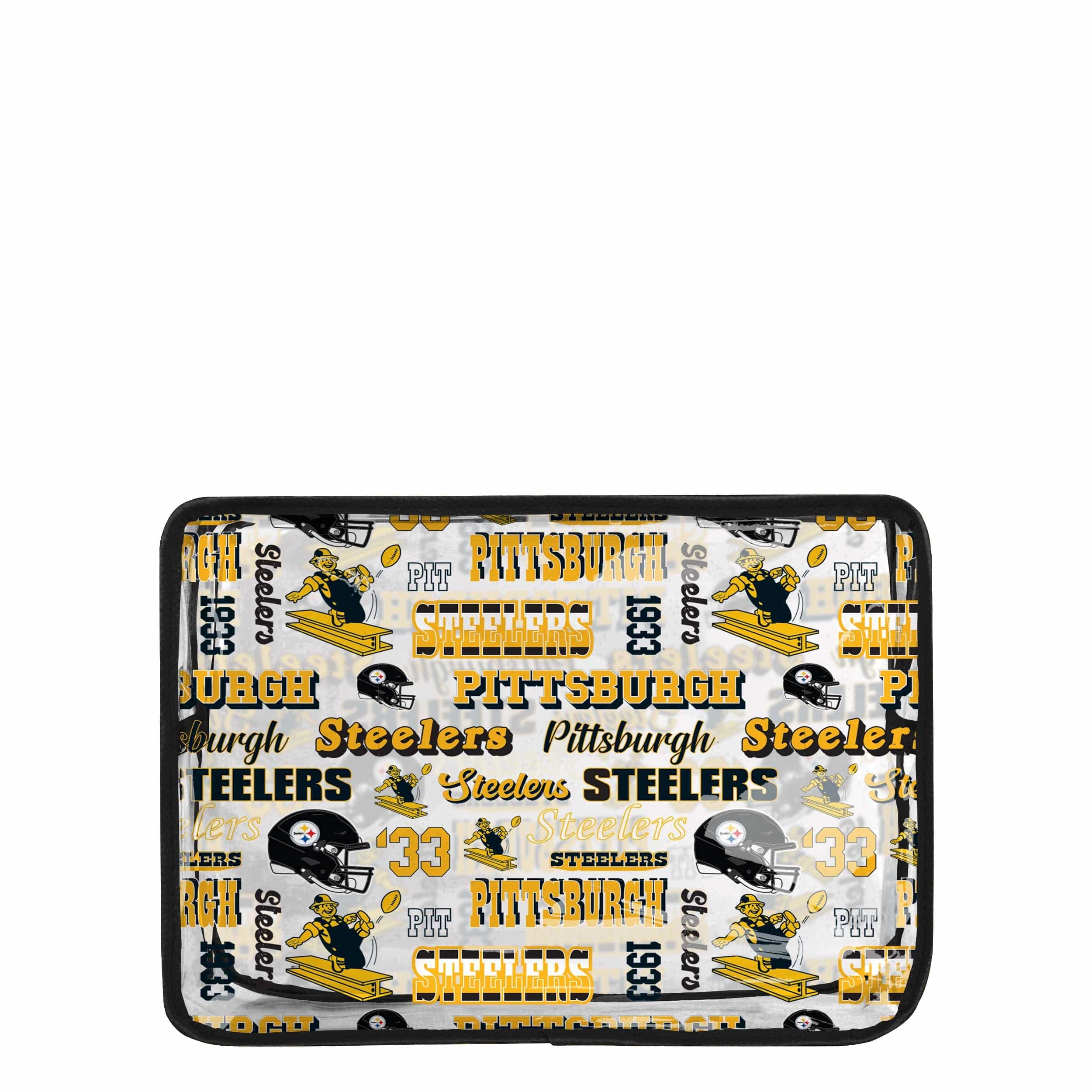Pittsburgh Steelers NFL Repeat Retro Print Clear Cosmetic Bag - Image 5