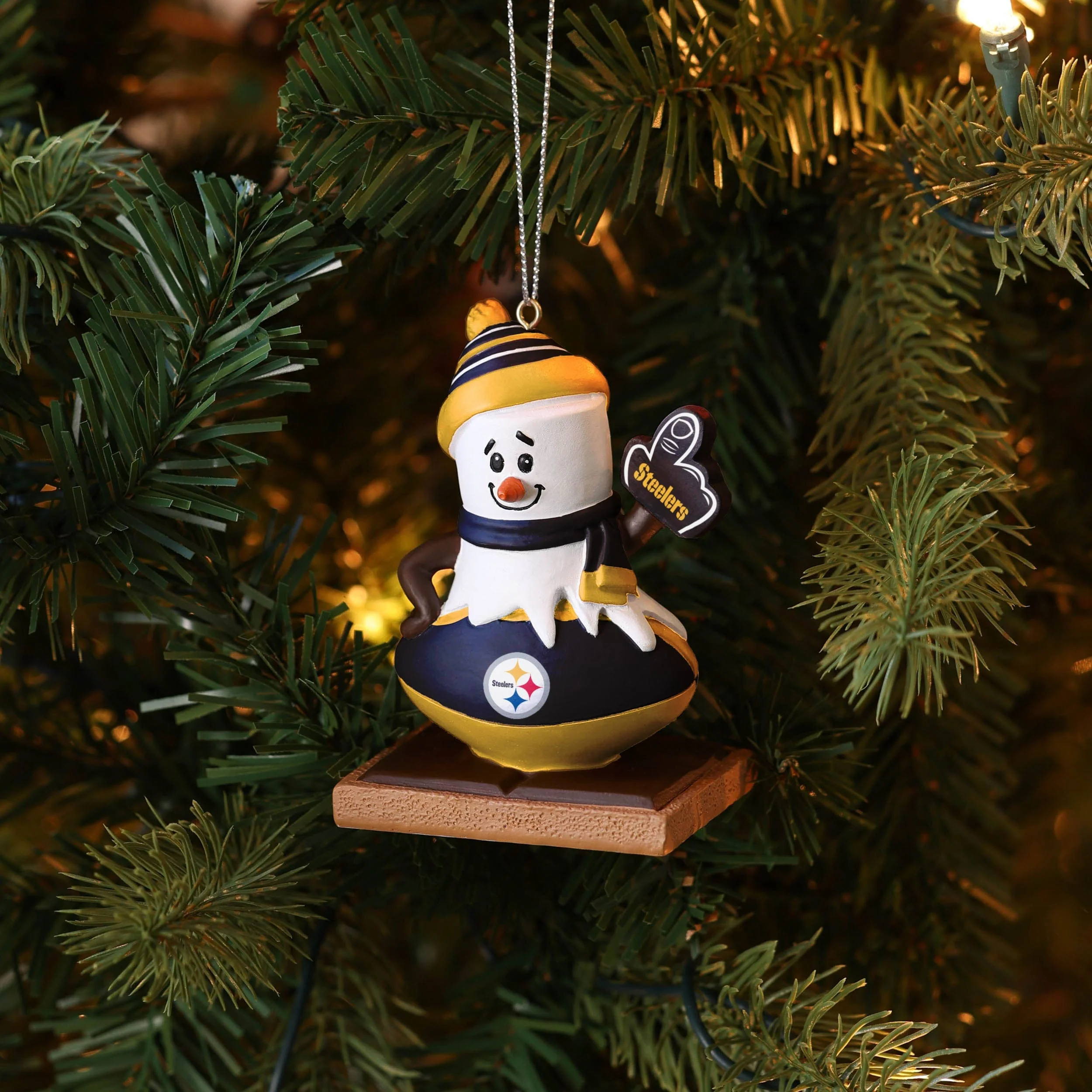 Pittsburgh Steelers NFL Smore On Ball Ornament - Image 4