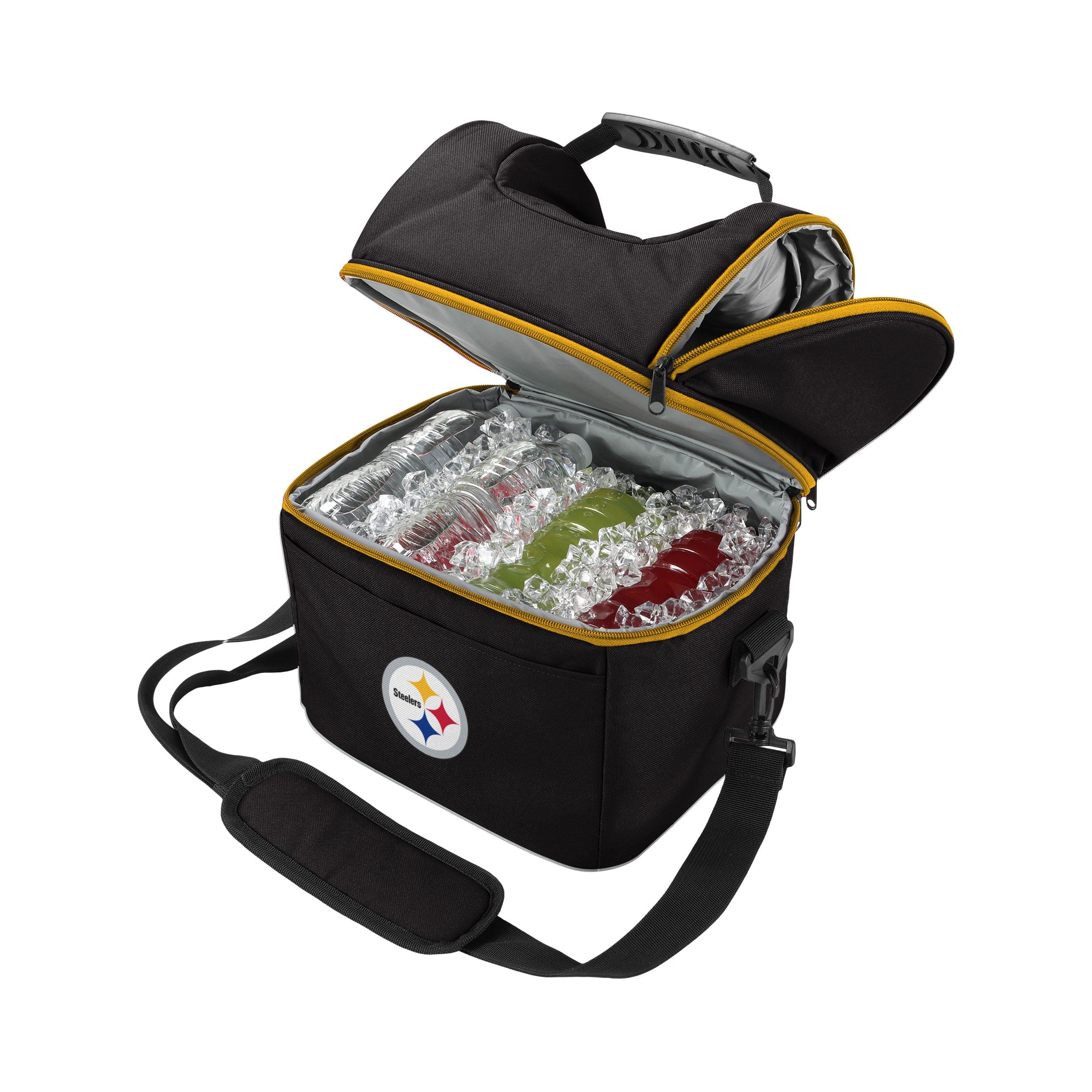 Pittsburgh Steelers NFL Solid Double Compartment Cooler - Image 3