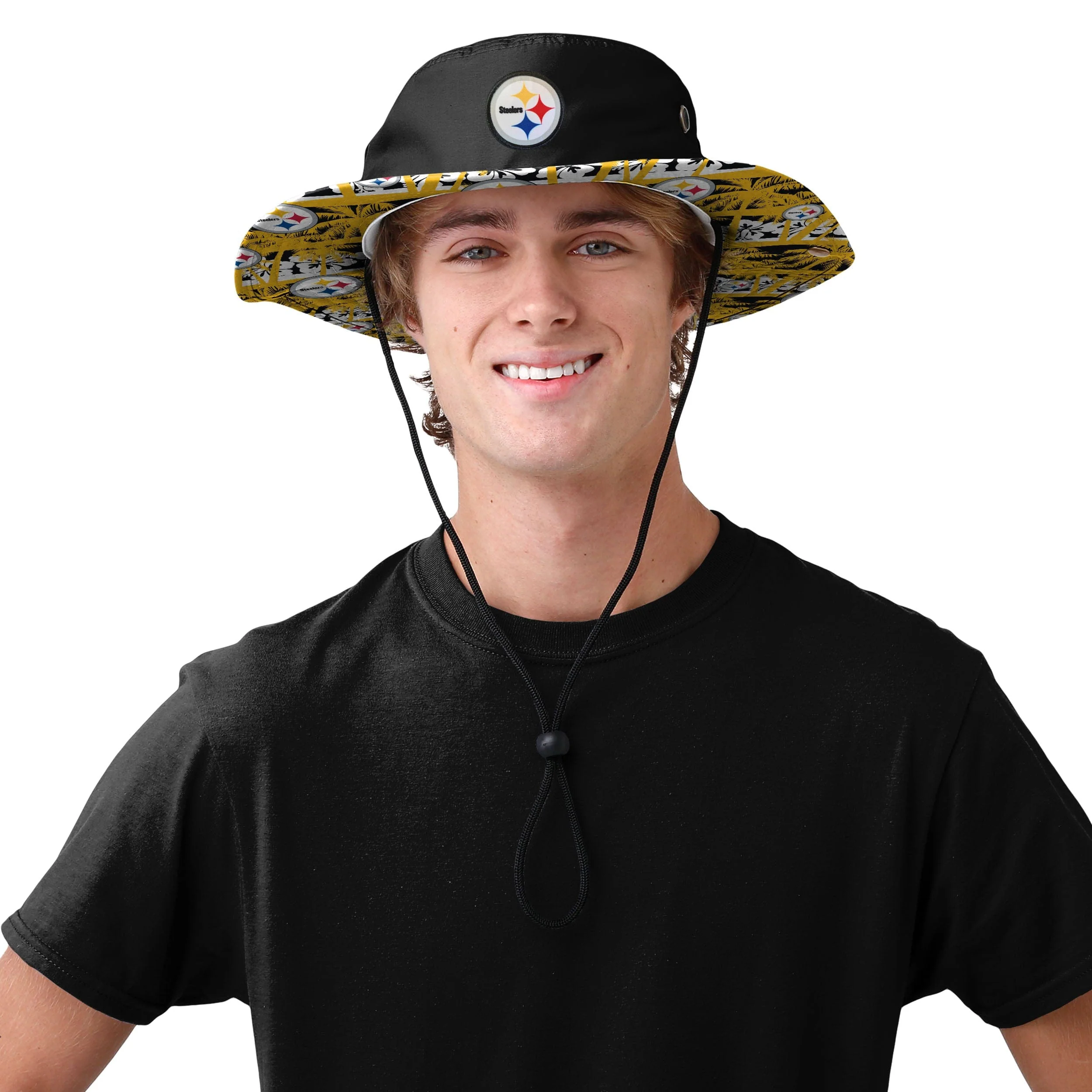 Pittsburgh Steelers NFL Solid Hybrid Boonie Hat - Image 2