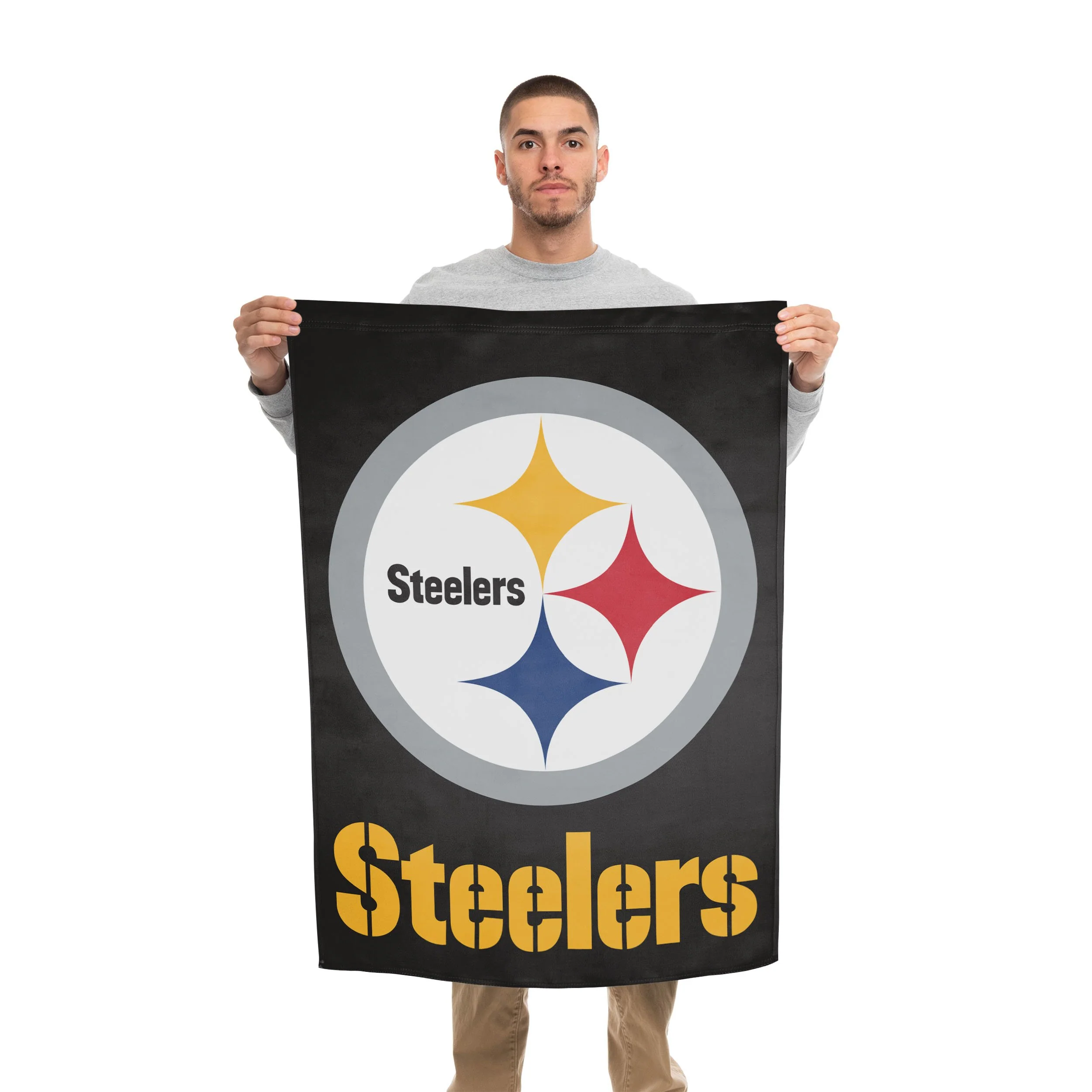 Pittsburgh Steelers NFL Solid Vertical Flag - Image 2