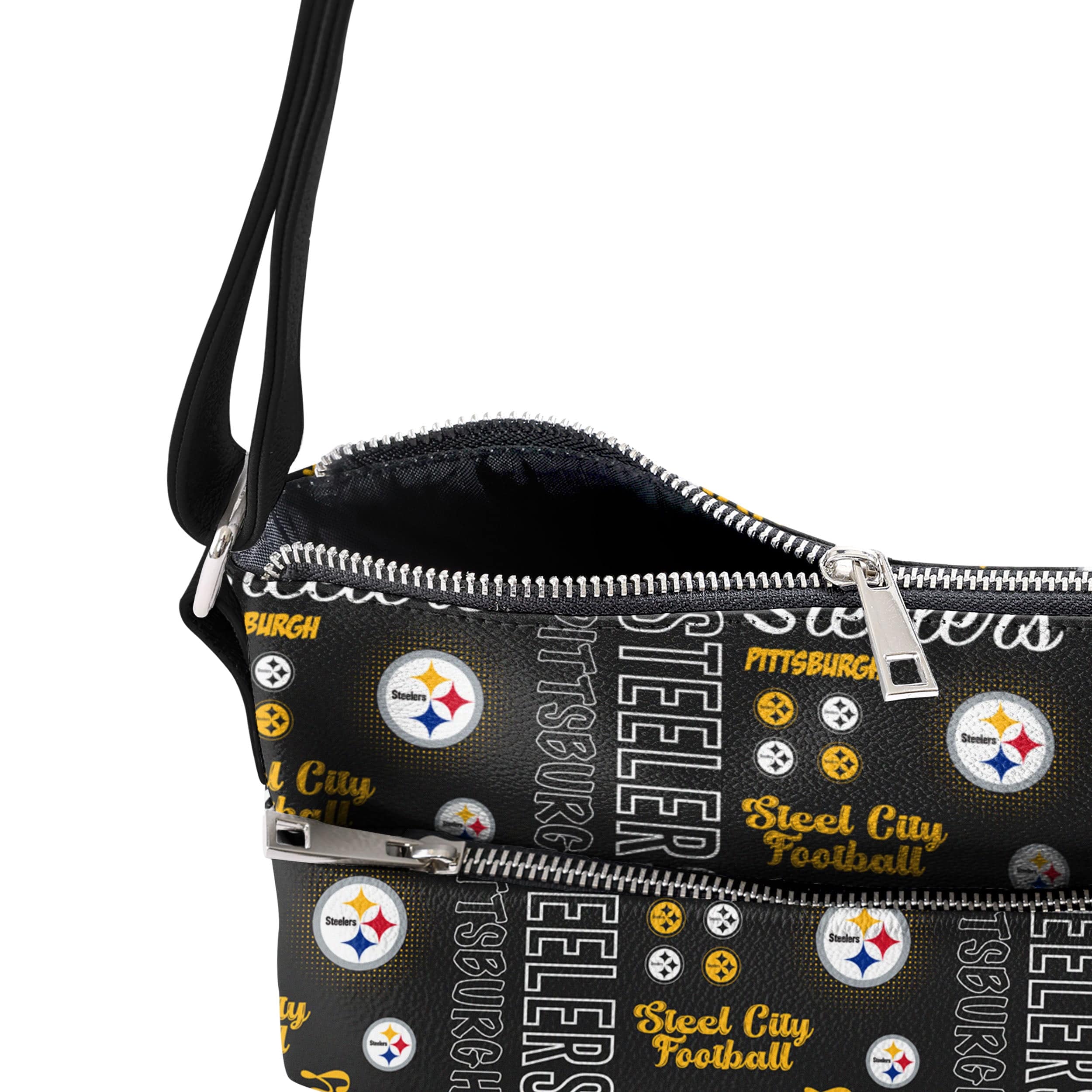Pittsburgh Steelers NFL Spirited Style Printed Collection Foldover Tote Bag - Image 4