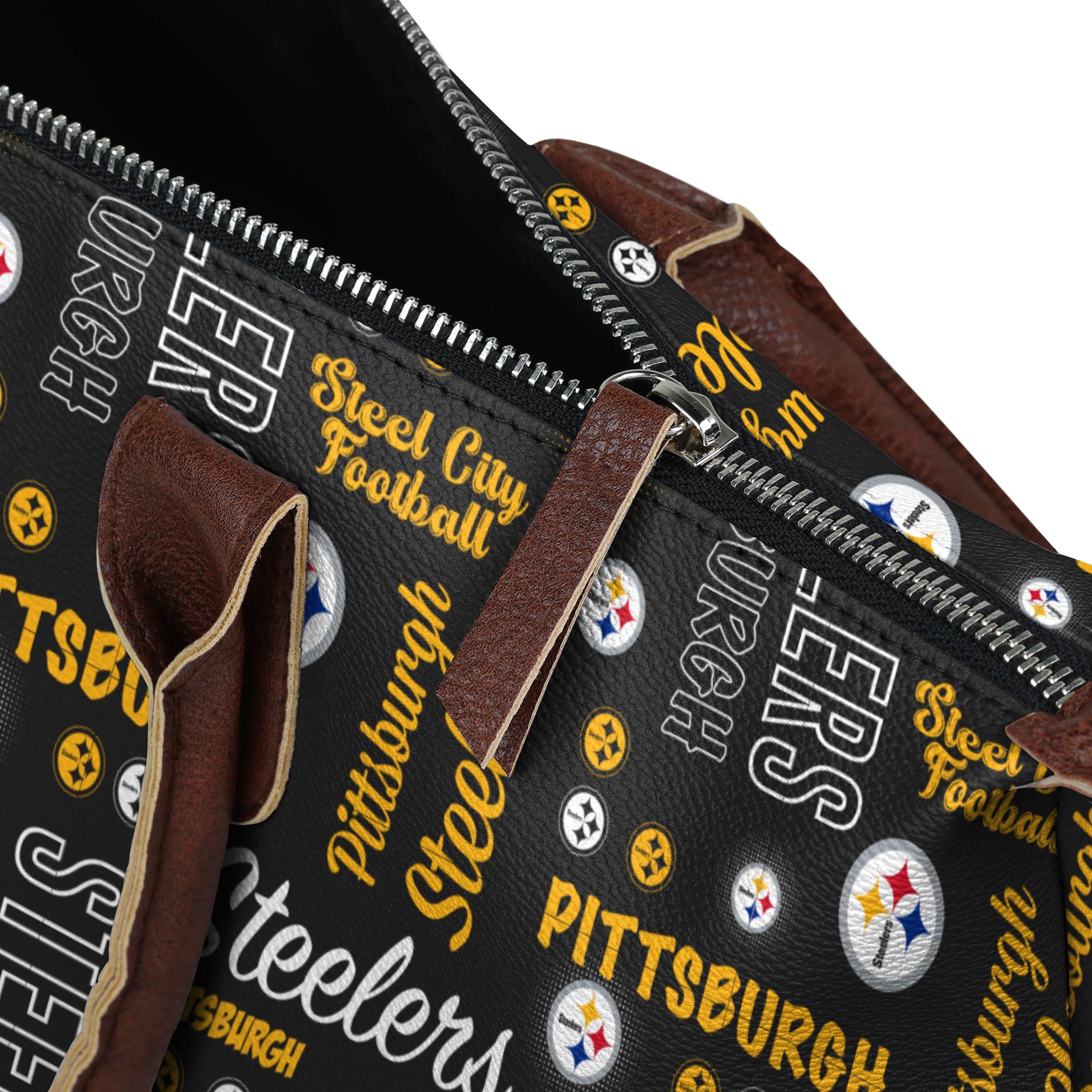 Pittsburgh Steelers NFL Spirited Style Printed Collection Tote Bag - Image 4