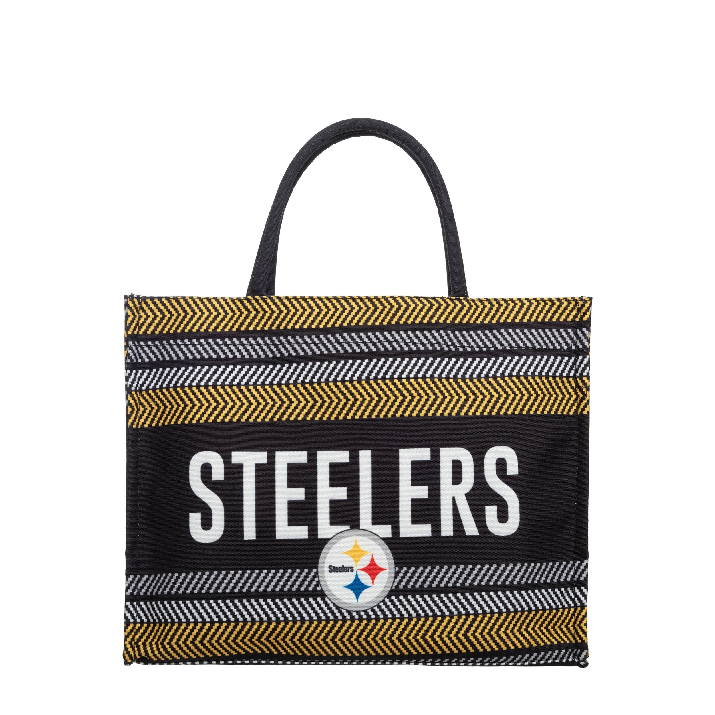 Pittsburgh Steelers NFL Stitch Pattern Canvas Tote Bag