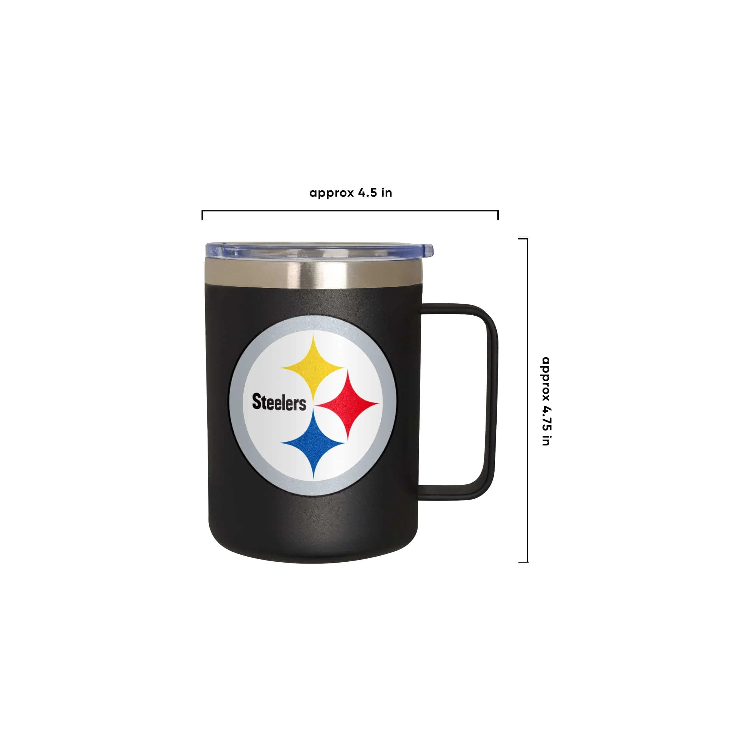 Pittsburgh Steelers NFL Team Color Insulated Stainless Steel Mug - Image 5