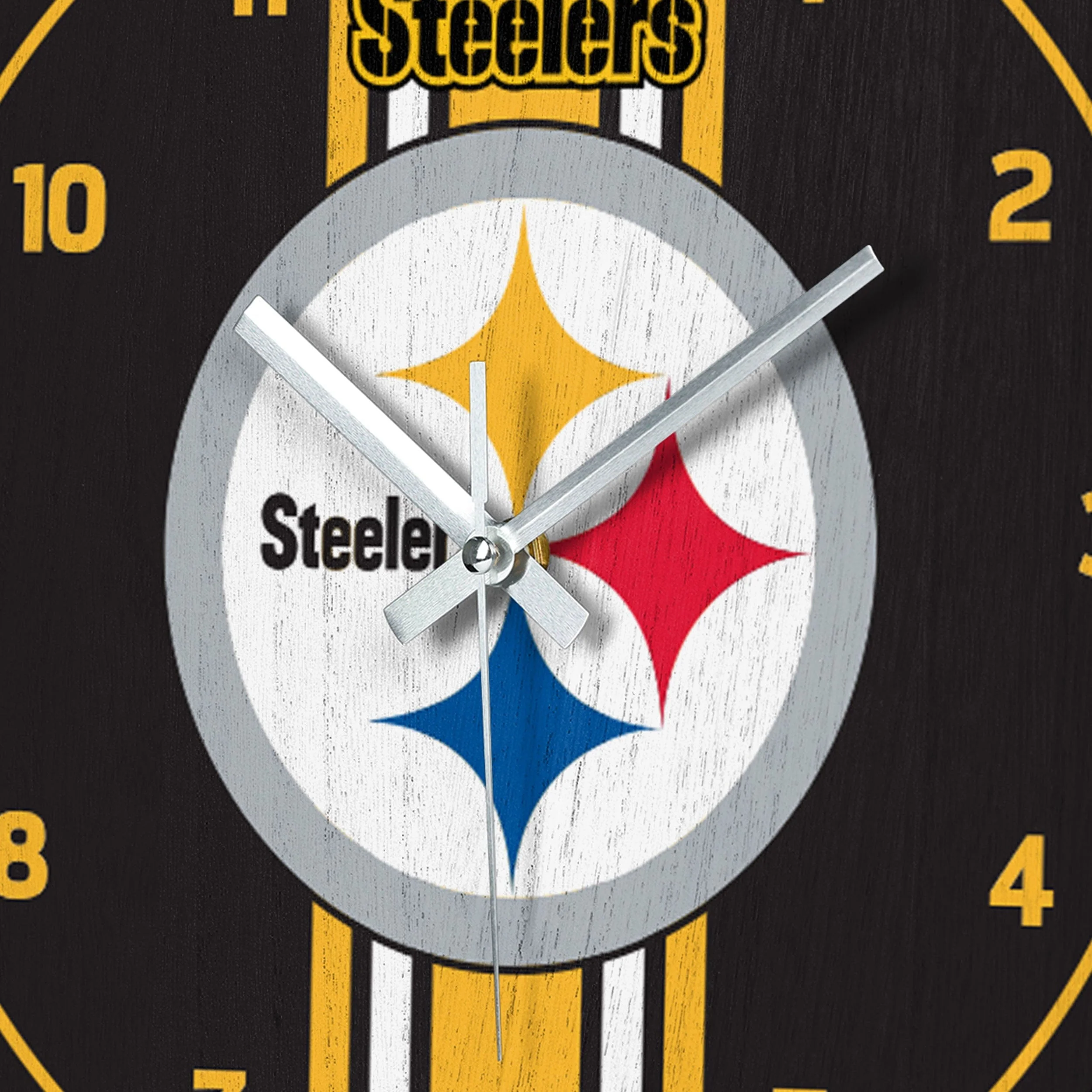 Pittsburgh Steelers NFL Team Stripe Clock - Image 3