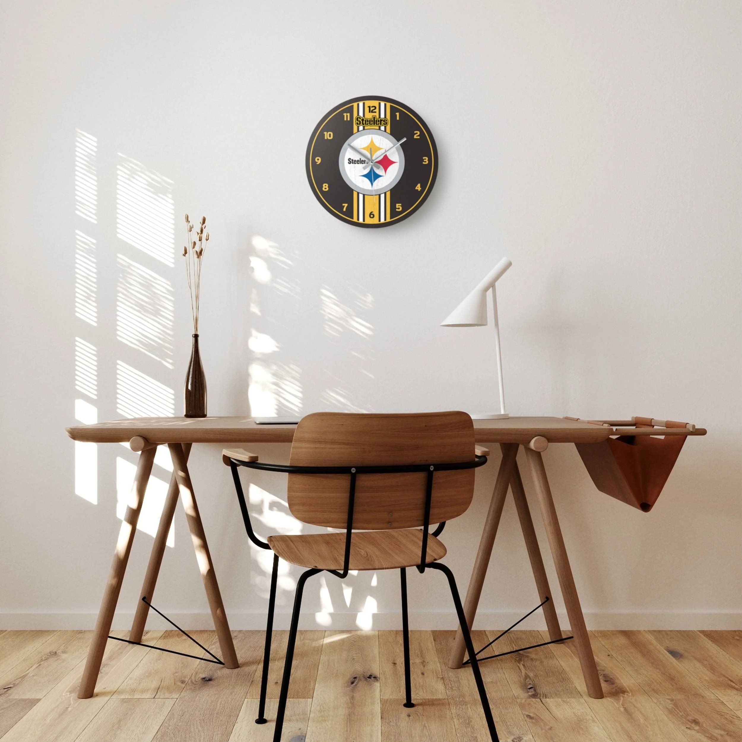 Pittsburgh Steelers NFL Team Stripe Clock - Image 4