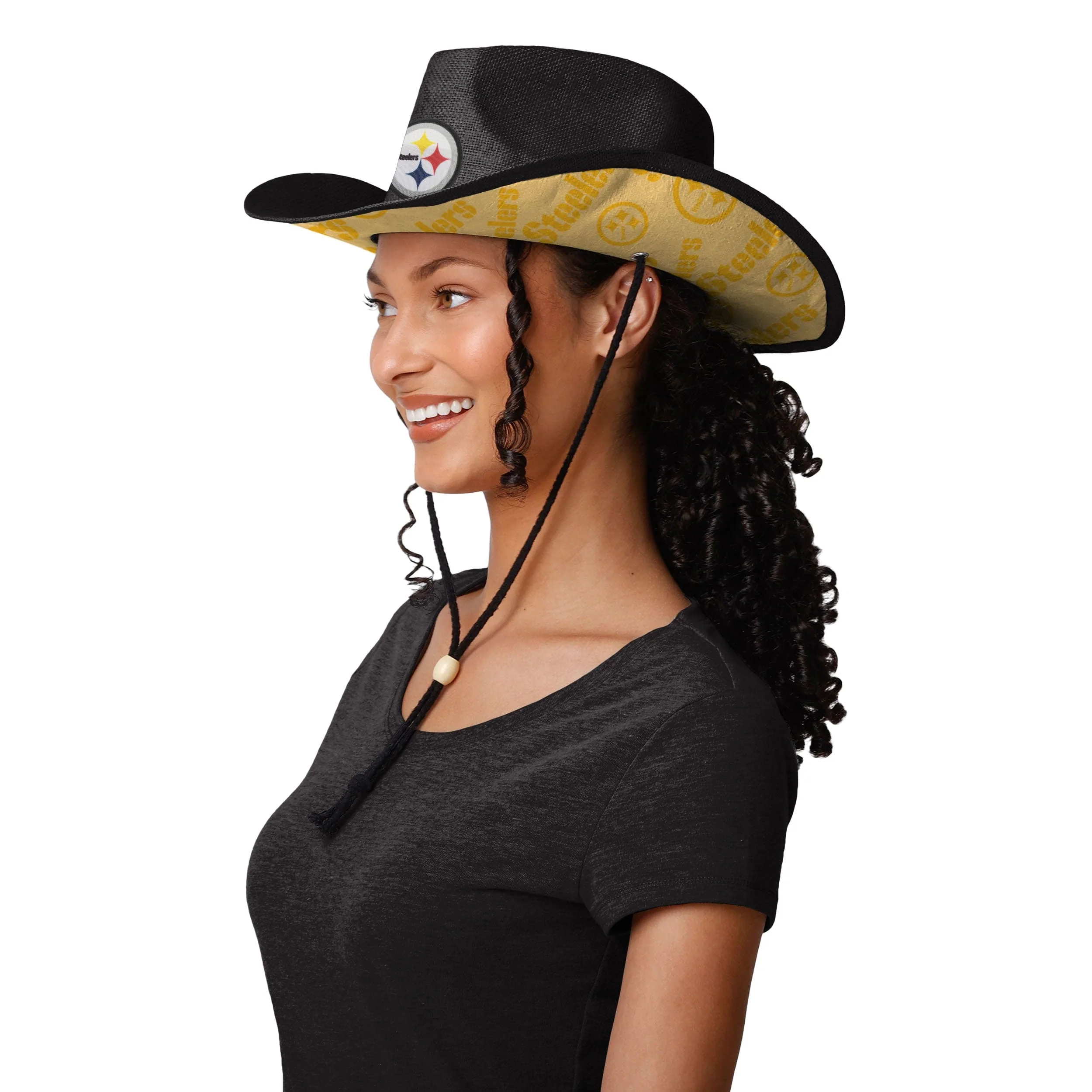 Pittsburgh Steelers NFL Team Stripe Cowboy Hat - Image 4