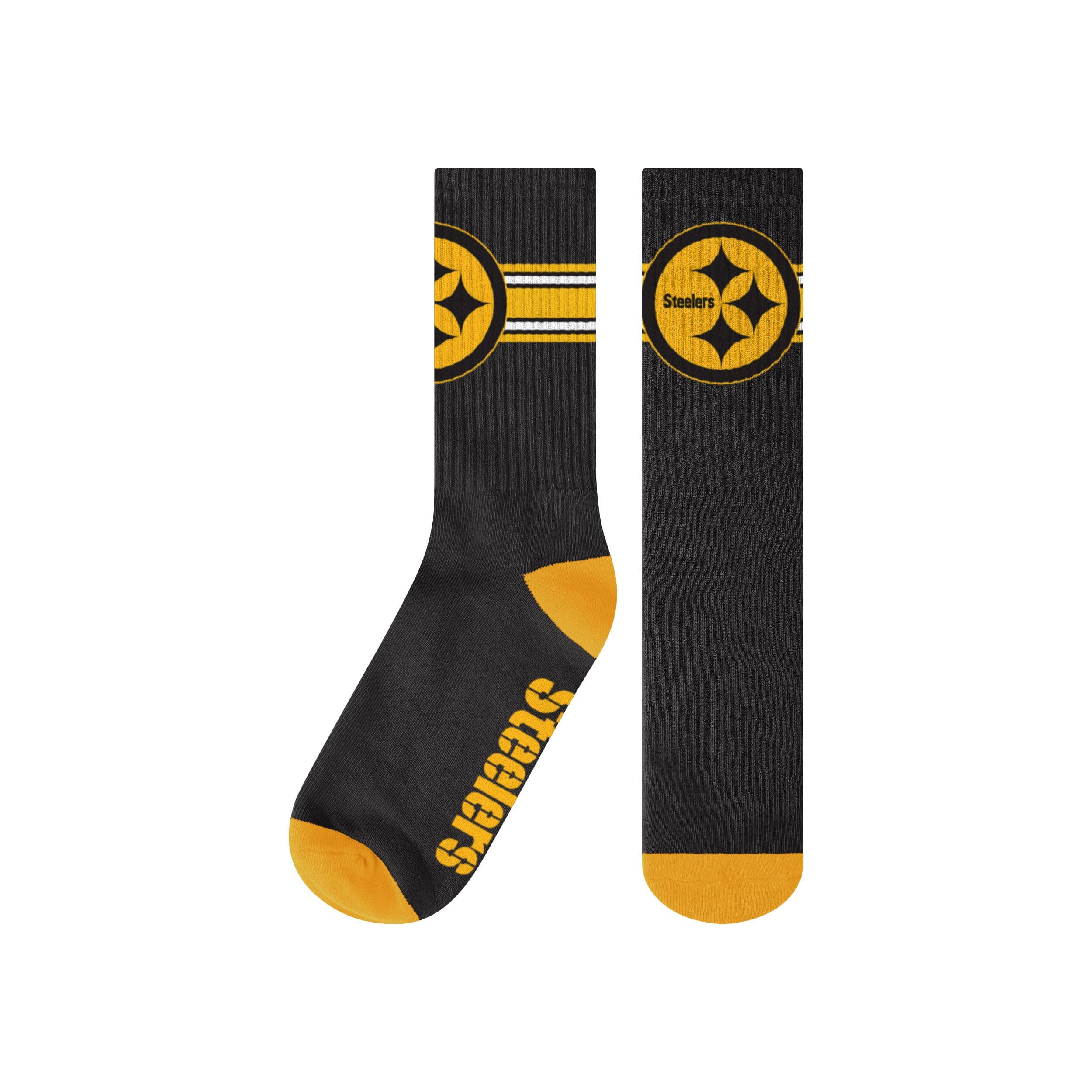 Pittsburgh Steelers NFL Team Stripe Crew Socks - Image 2