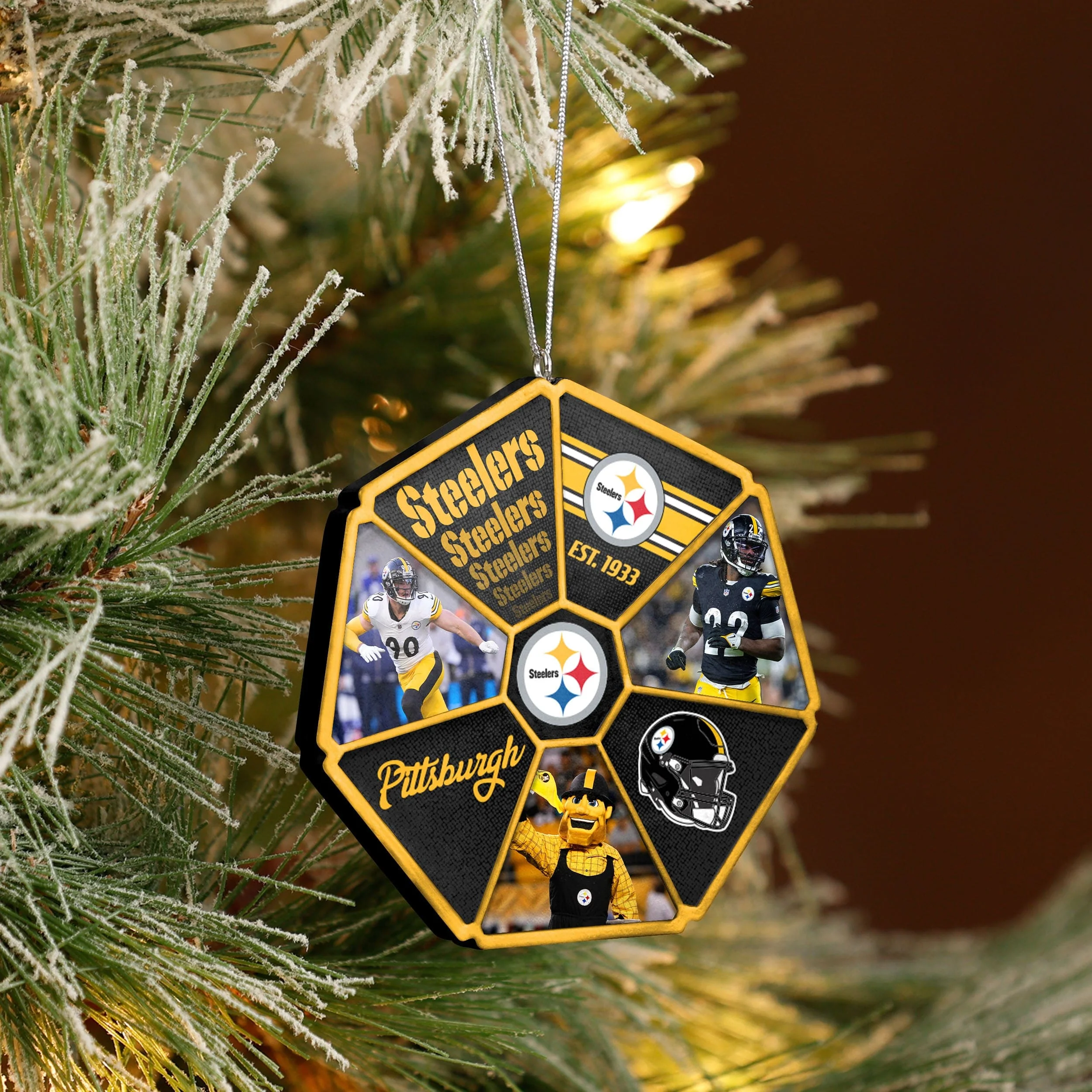 Pittsburgh Steelers NFL Team Wheel Ornament - Image 3