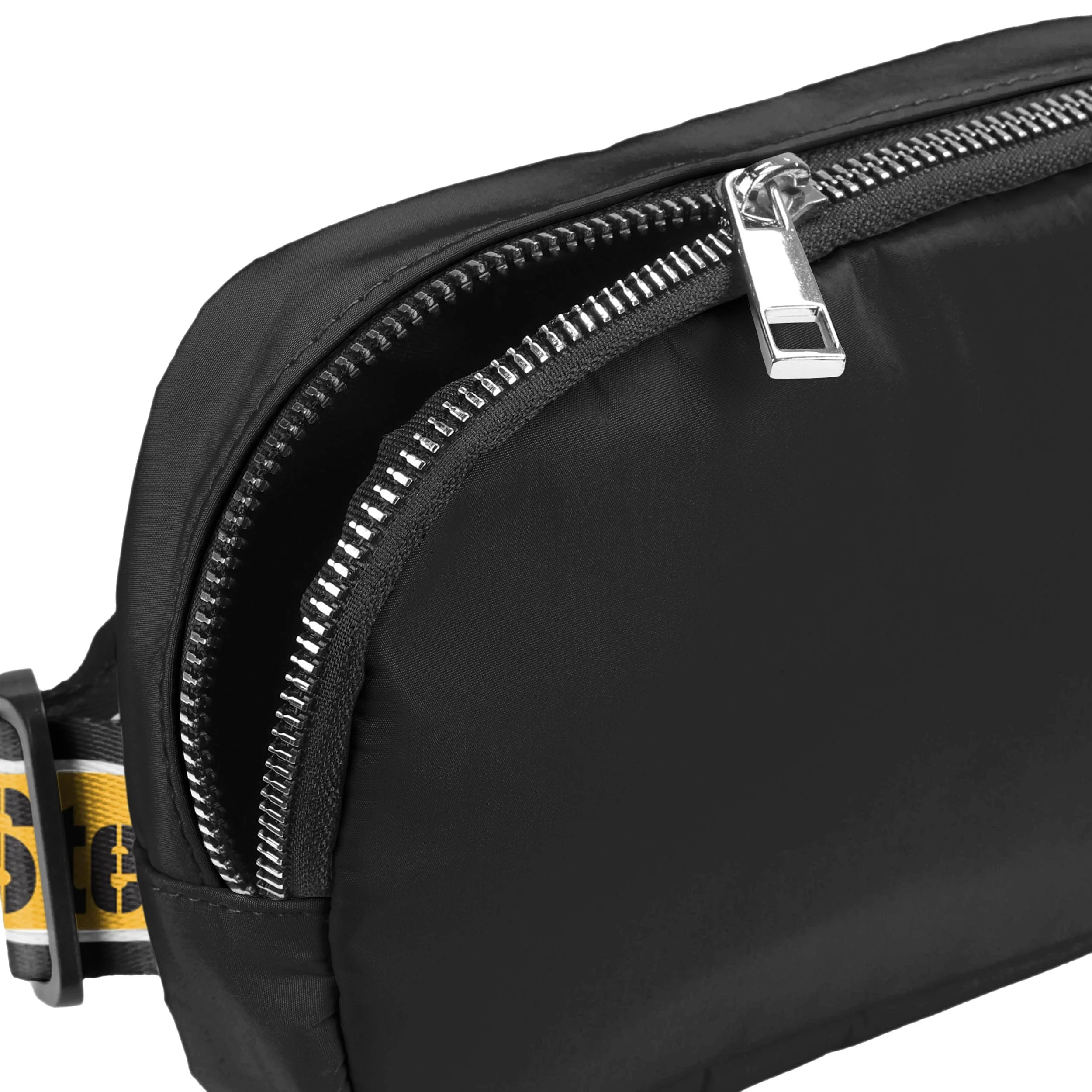 Pittsburgh Steelers NFL Team Wordmark Crossbody Belt Bag - Image 4