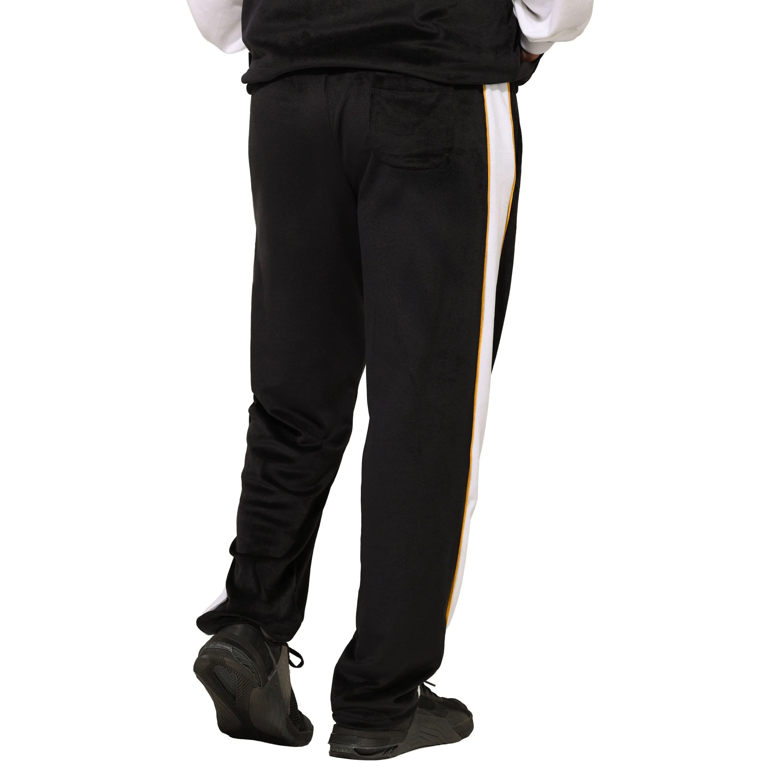 Pittsburgh Steelers NFL Two Tone Velour Pants - Image 2