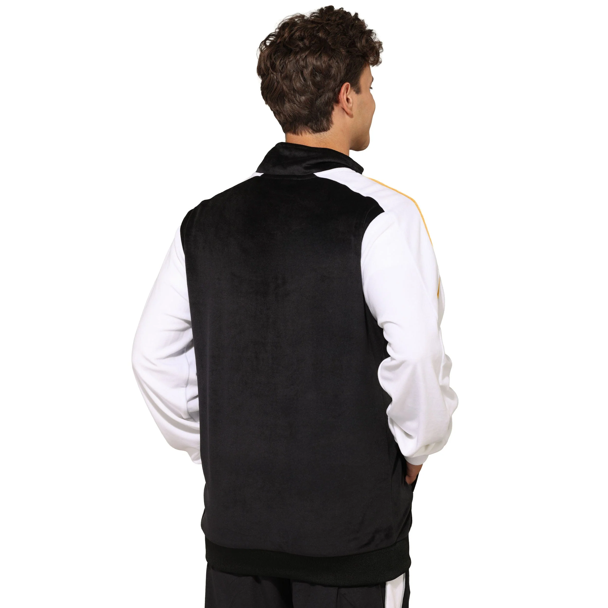 Pittsburgh Steelers NFL Two Tone Velour Zip Up Top - Image 2