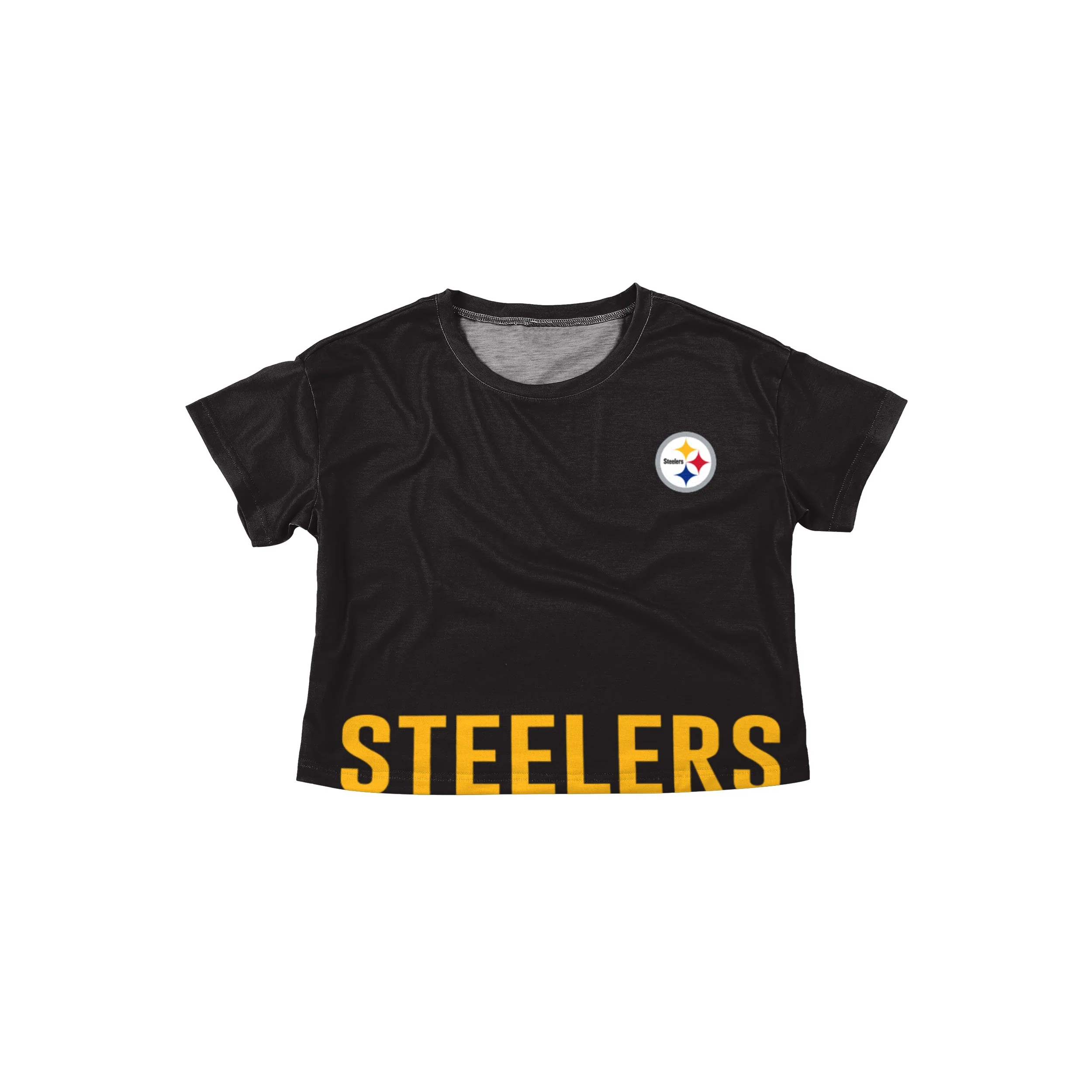 Pittsburgh Steelers NFL Womens Bottom Line Crop Top - Image 3
