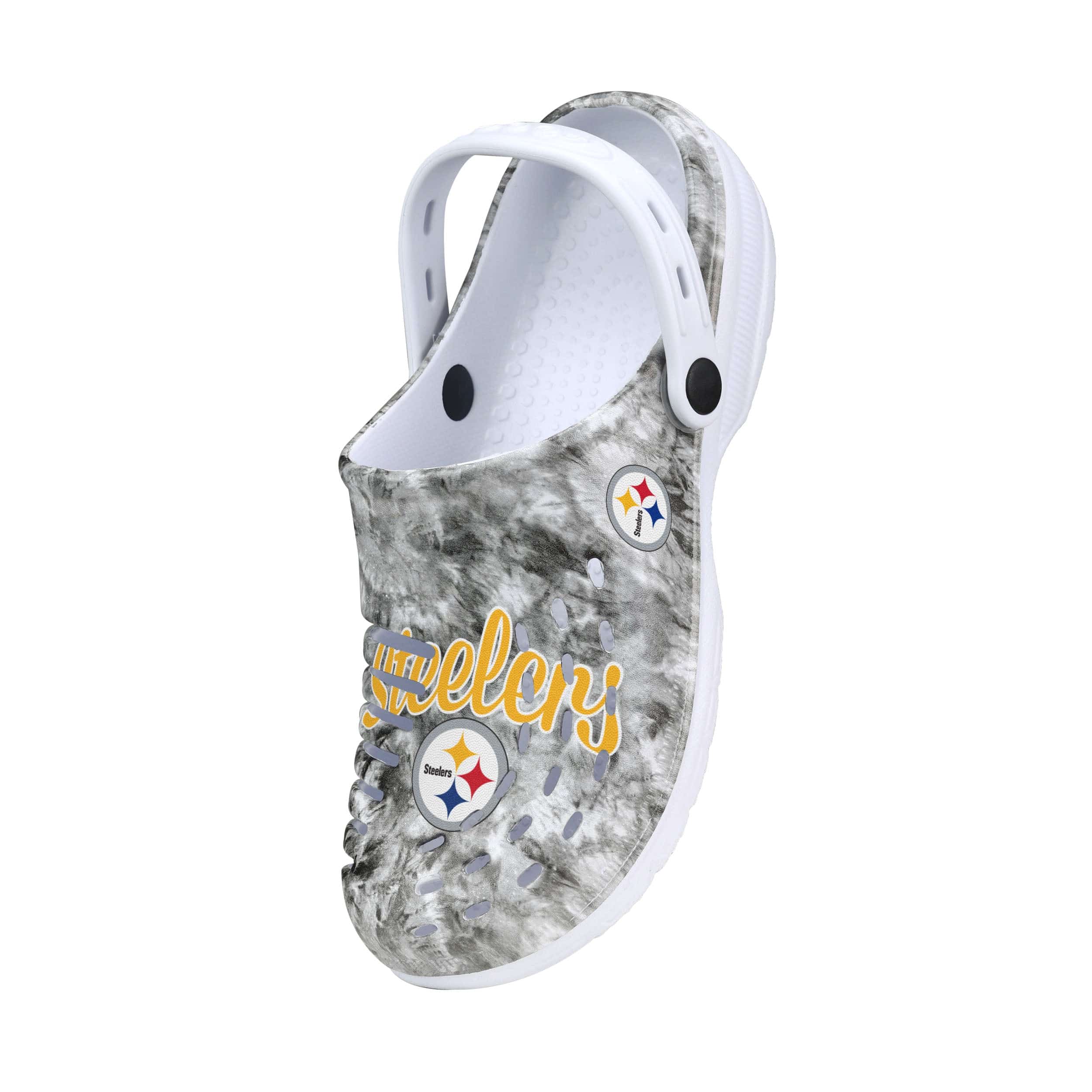 Pittsburgh Steelers NFL Womens Cloudie Clog With Strap - Image 3