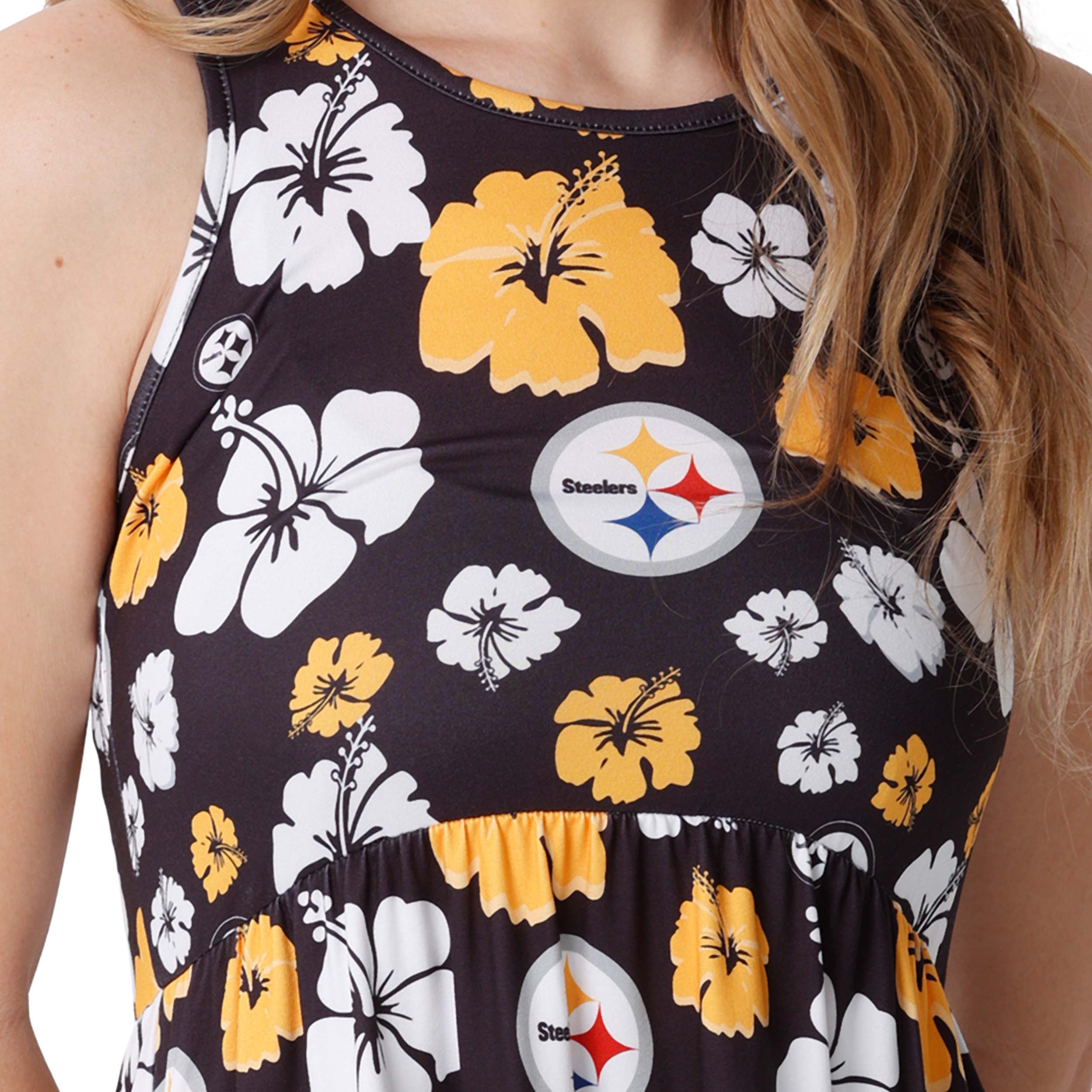 Pittsburgh Steelers NFL Womens Fan Favorite Floral Sundress - Image 3