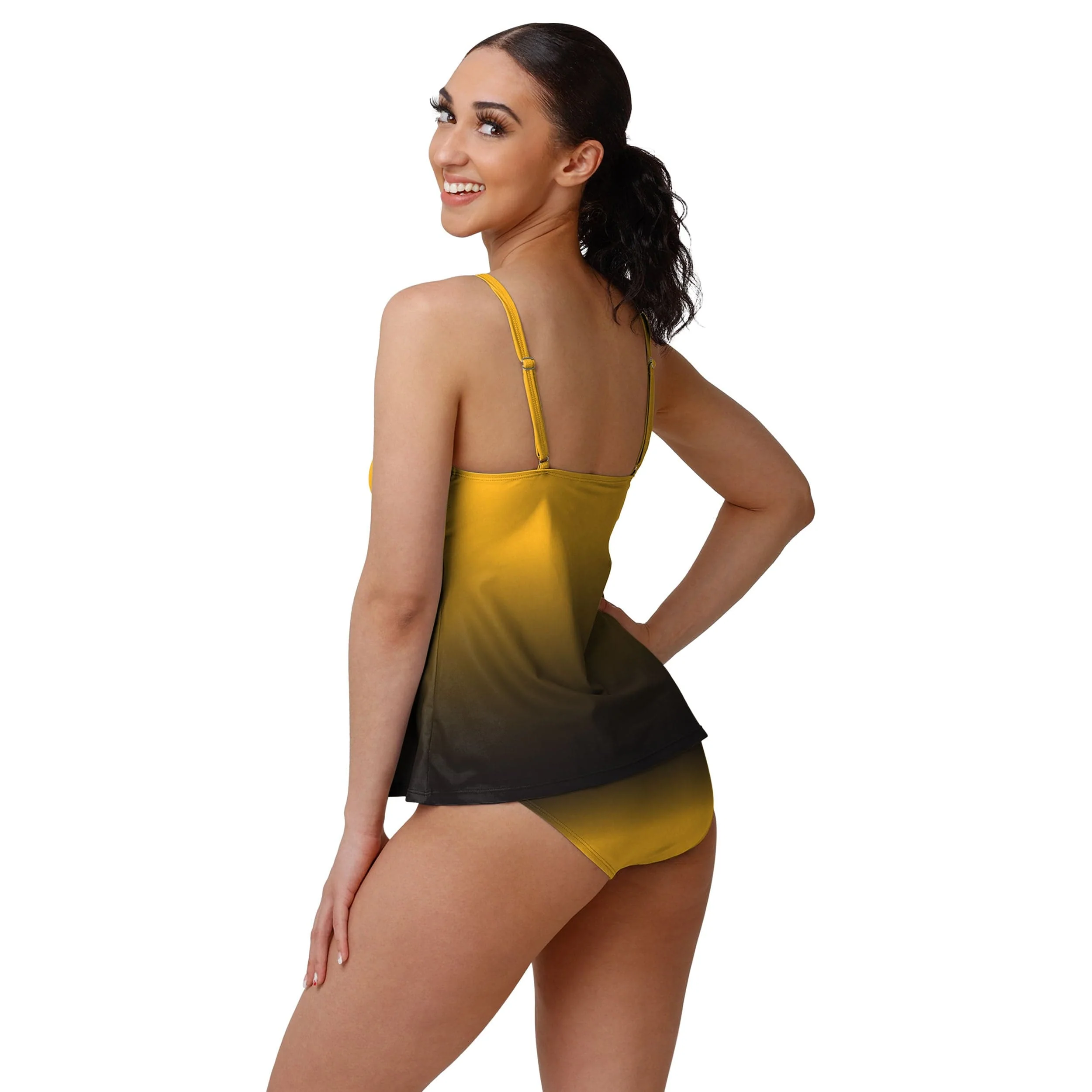Pittsburgh Steelers NFL Womens Gametime Gradient Bikini Bottom - Image 4