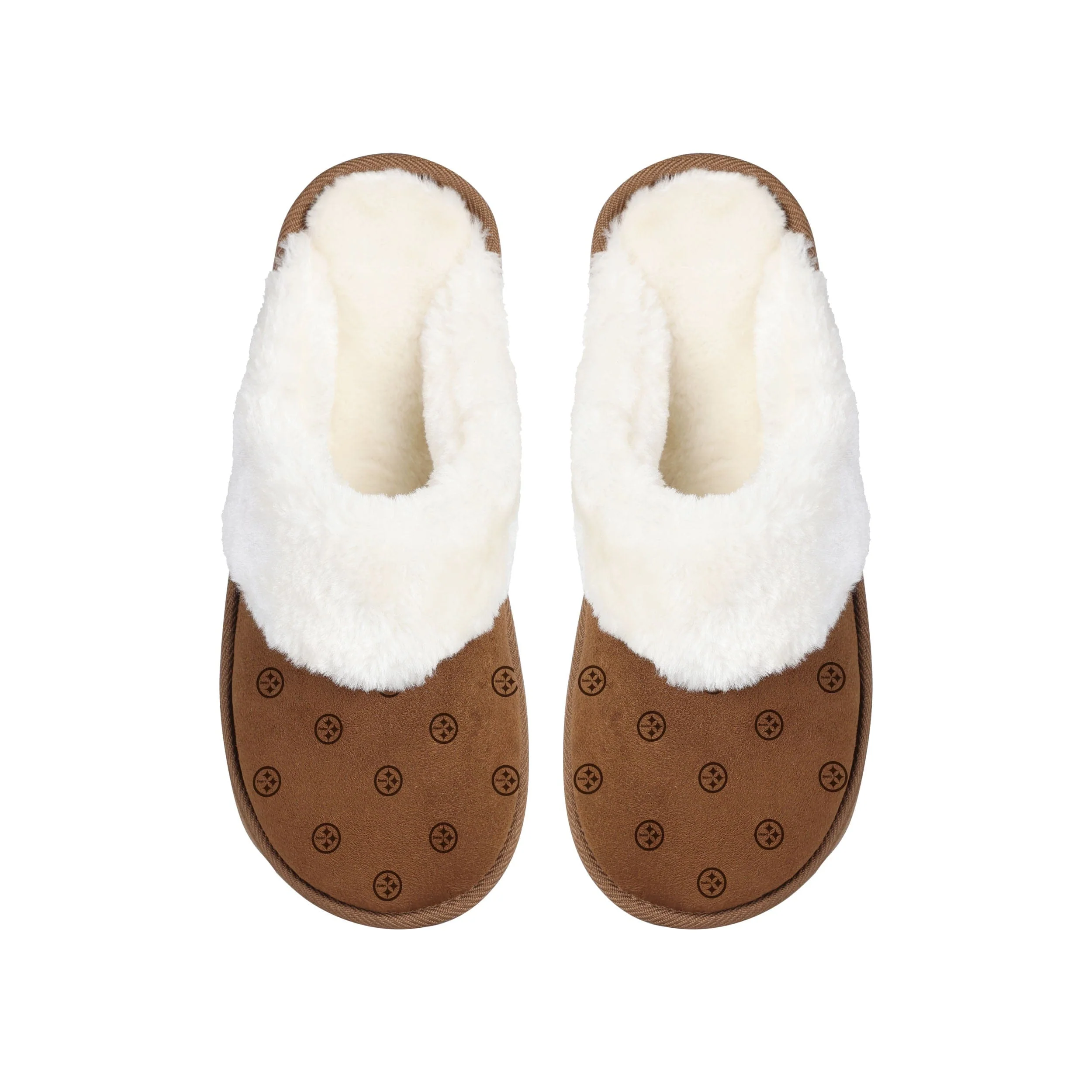 Pittsburgh Steelers NFL Womens Repeat Logo Moccasin Slippers - Image 3