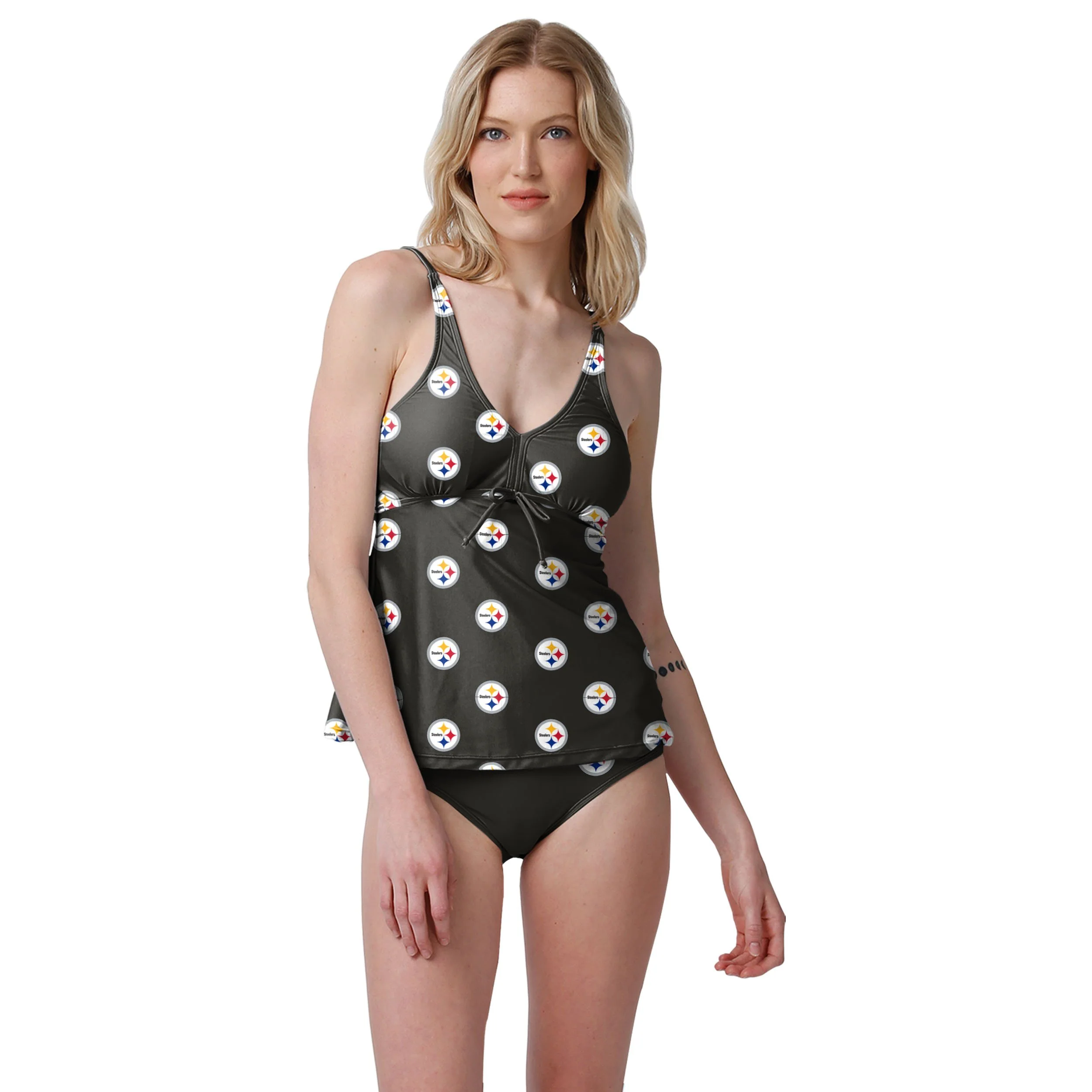 Pittsburgh Steelers NFL Womens Mini Logo Bikini Bottom - Image 5