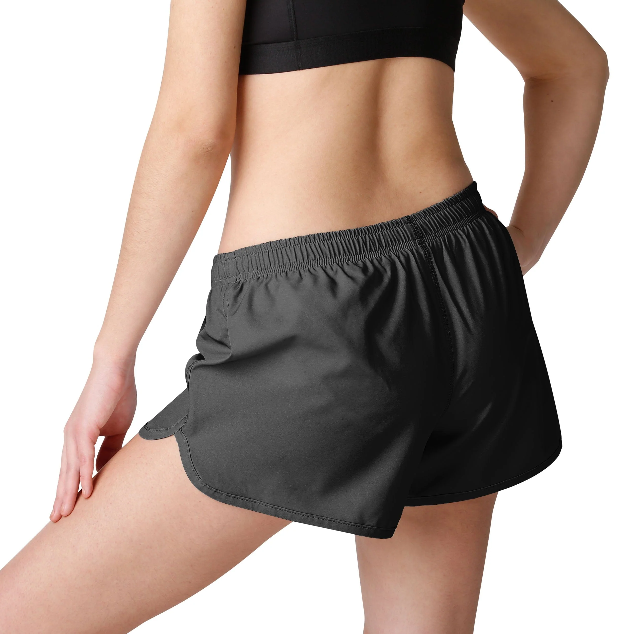 Pittsburgh Steelers NFL Womens Solid Running Shorts - Image 2