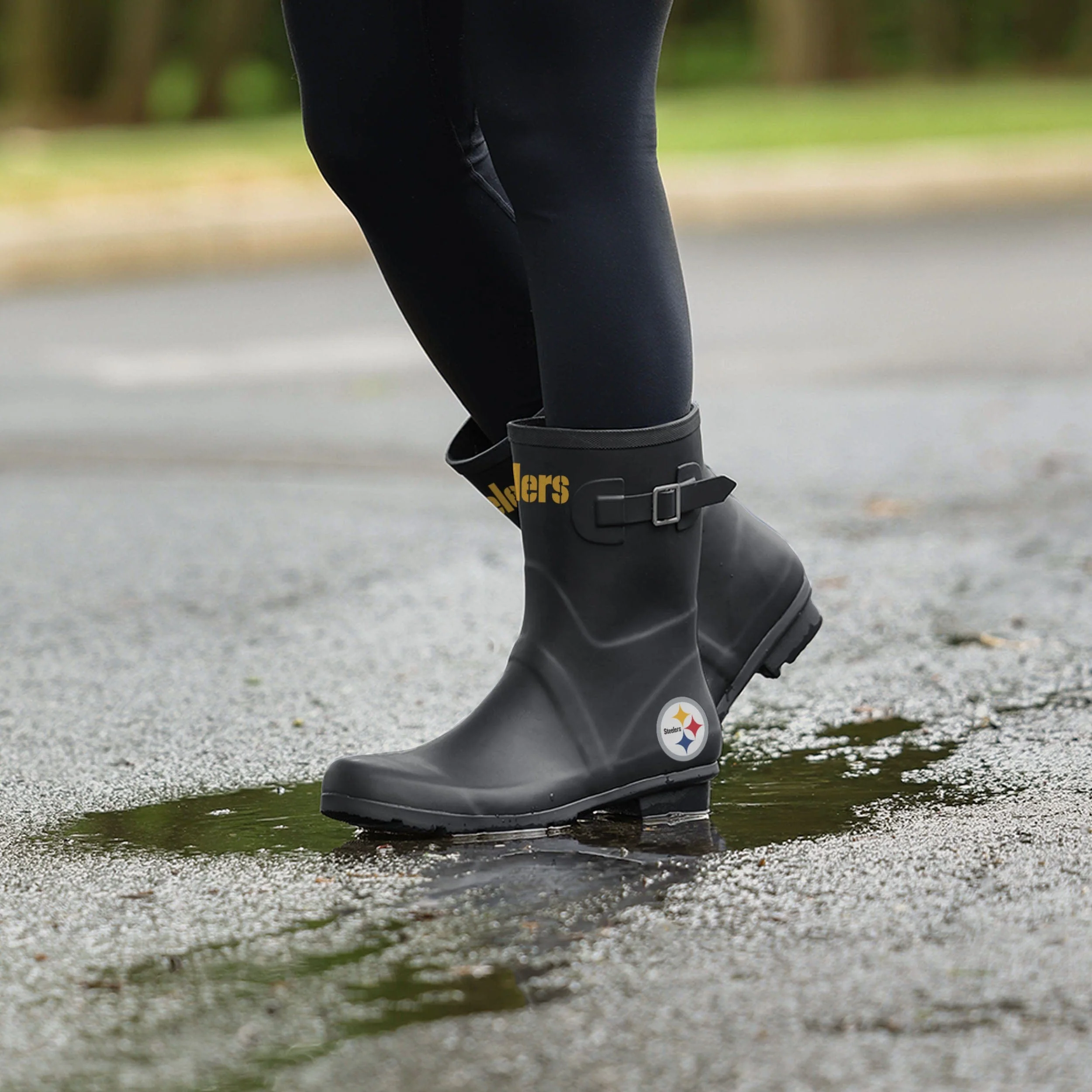 Pittsburgh Steelers NFL Womens Storm Ready Rain Boots - Image 3