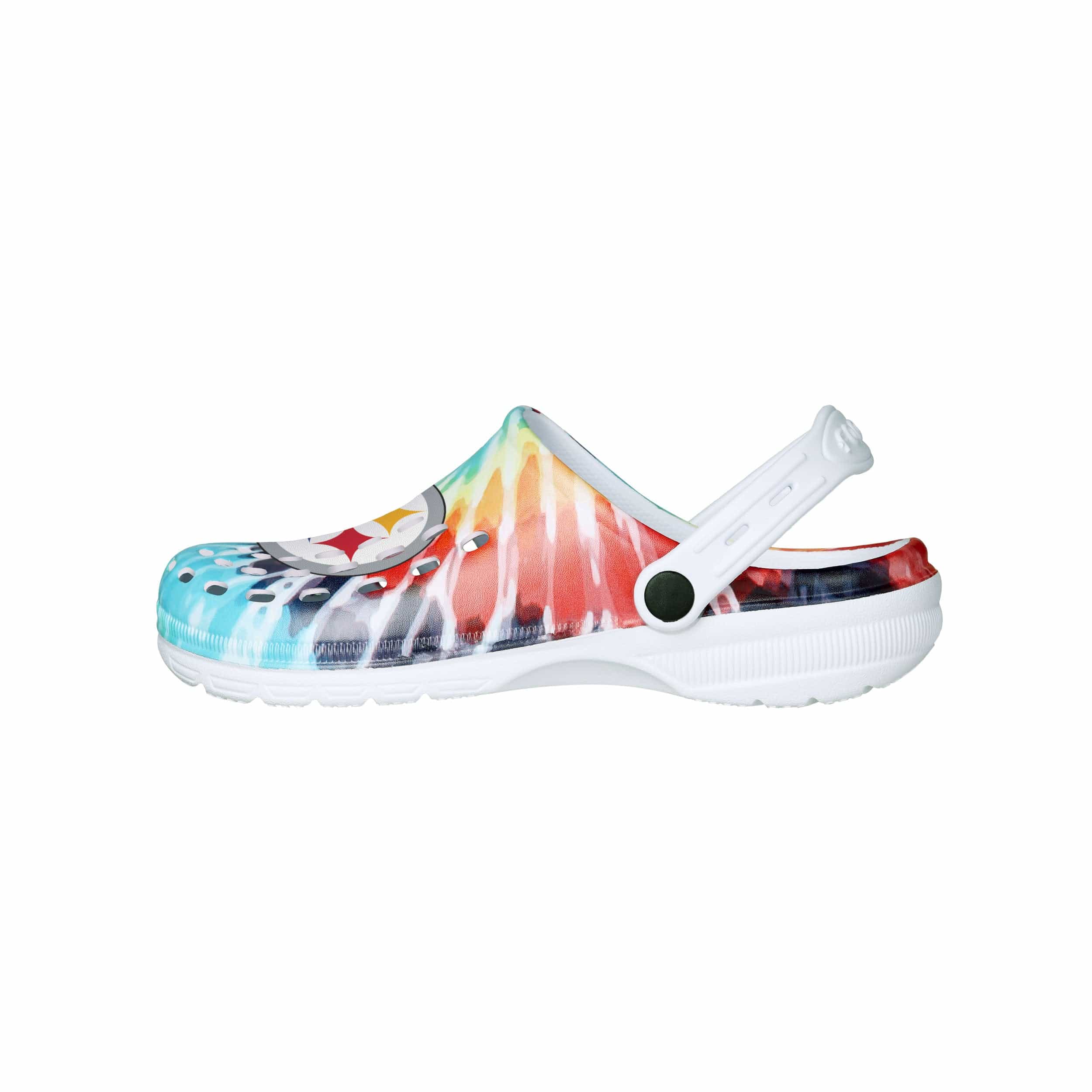 Pittsburgh Steelers NFL Womens Tie-Dye Clog With Strap - Image 2