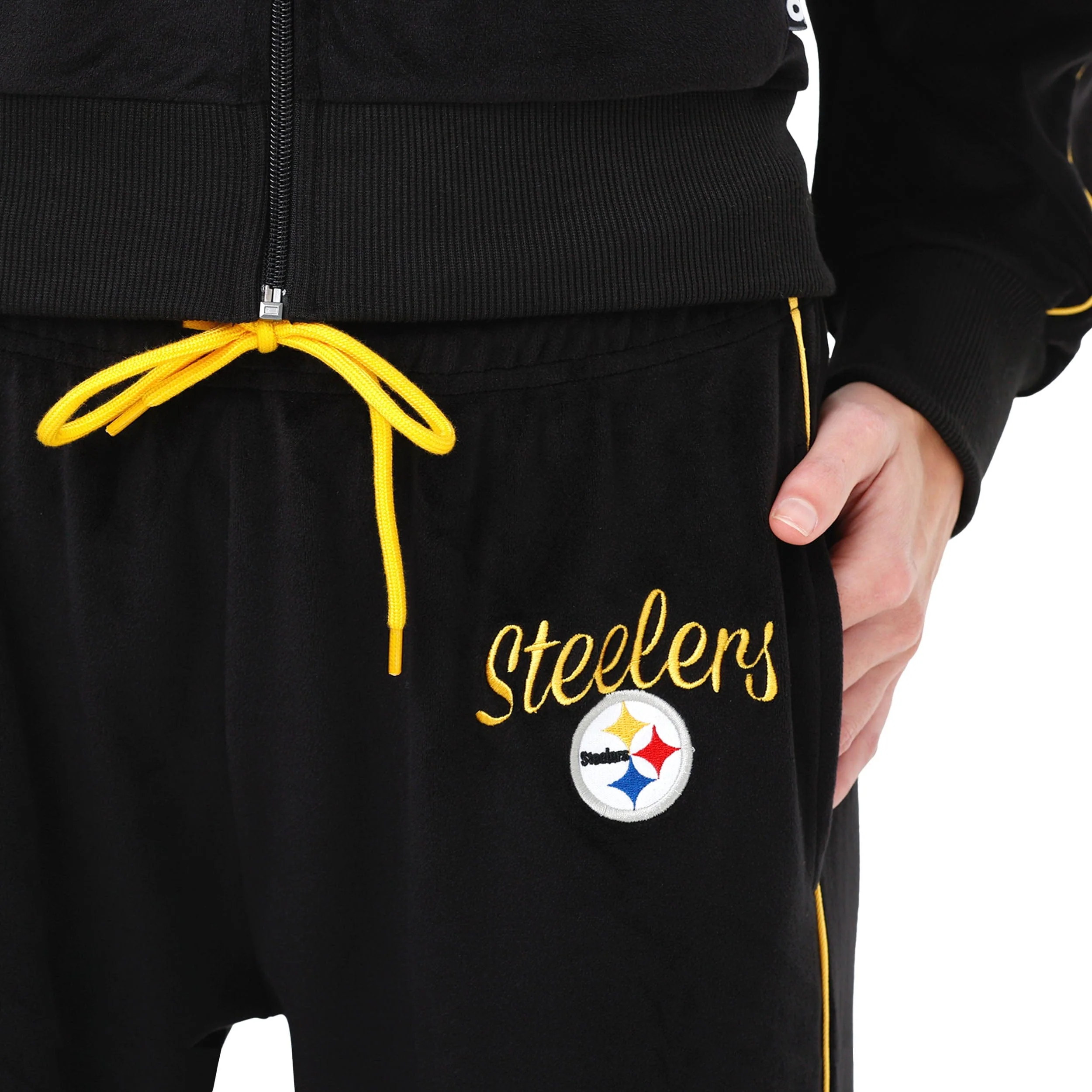 Pittsburgh Steelers NFL Womens Velour Pants - Image 3
