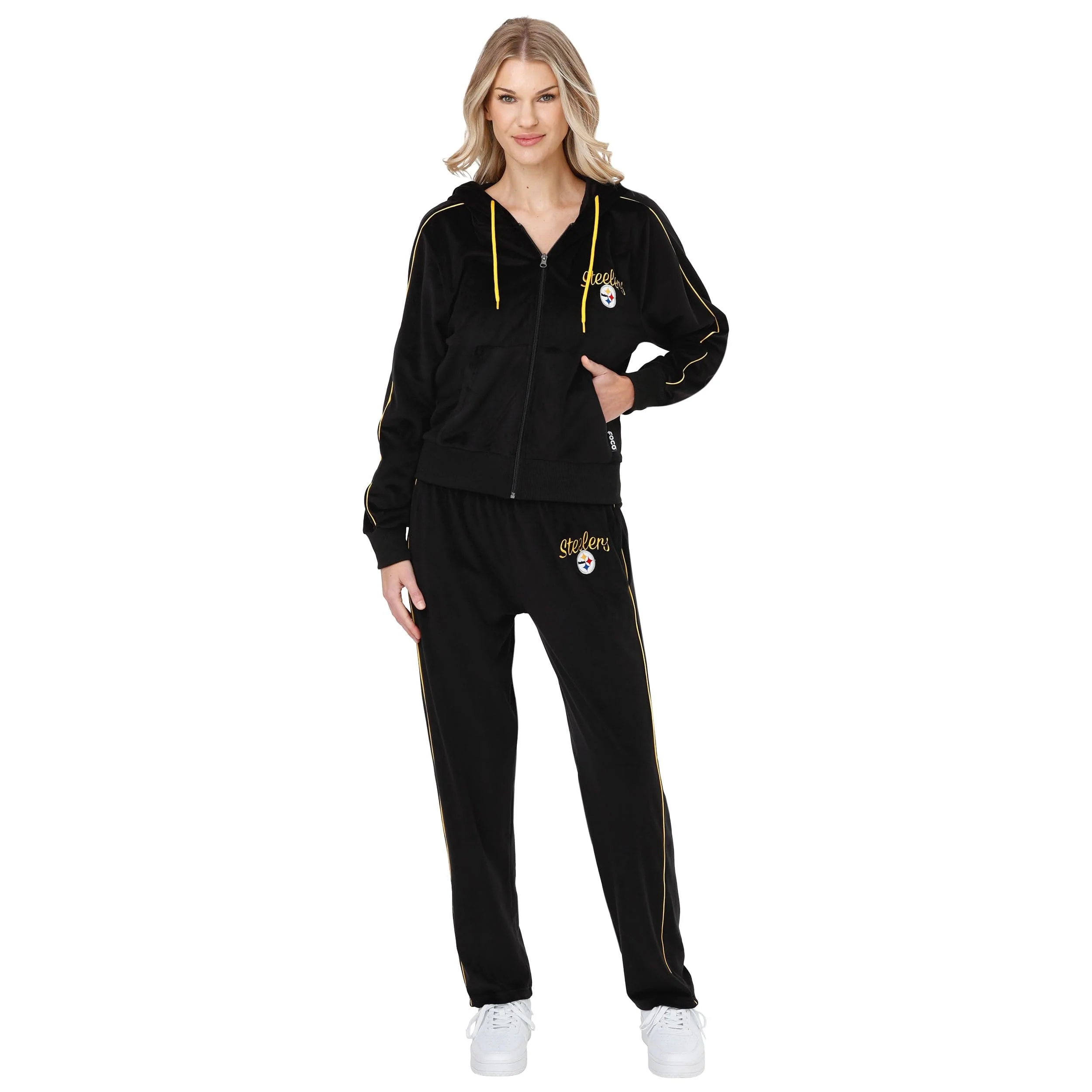 Pittsburgh Steelers NFL Womens Velour Pants - Image 5