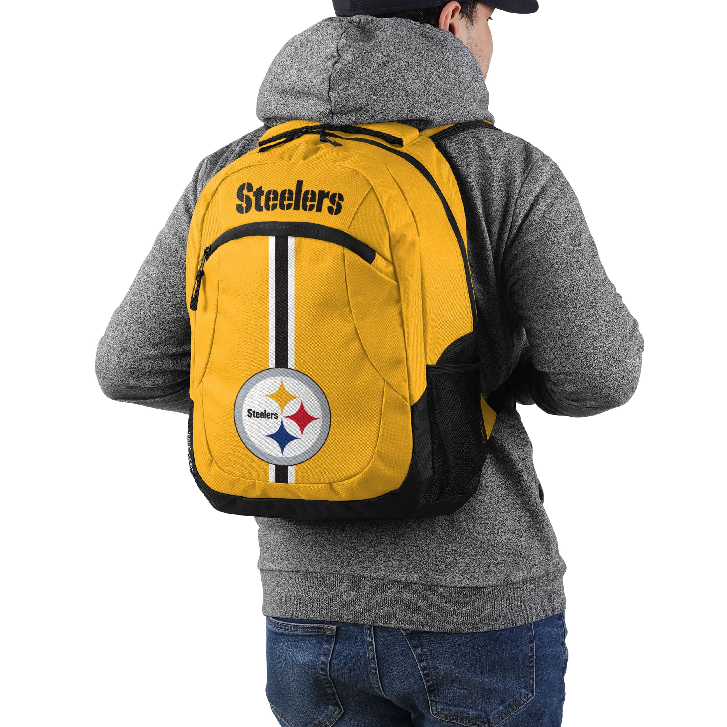 Pittsburgh Steelers NFL Yellow Alternate Color Action Backpack - Image 5