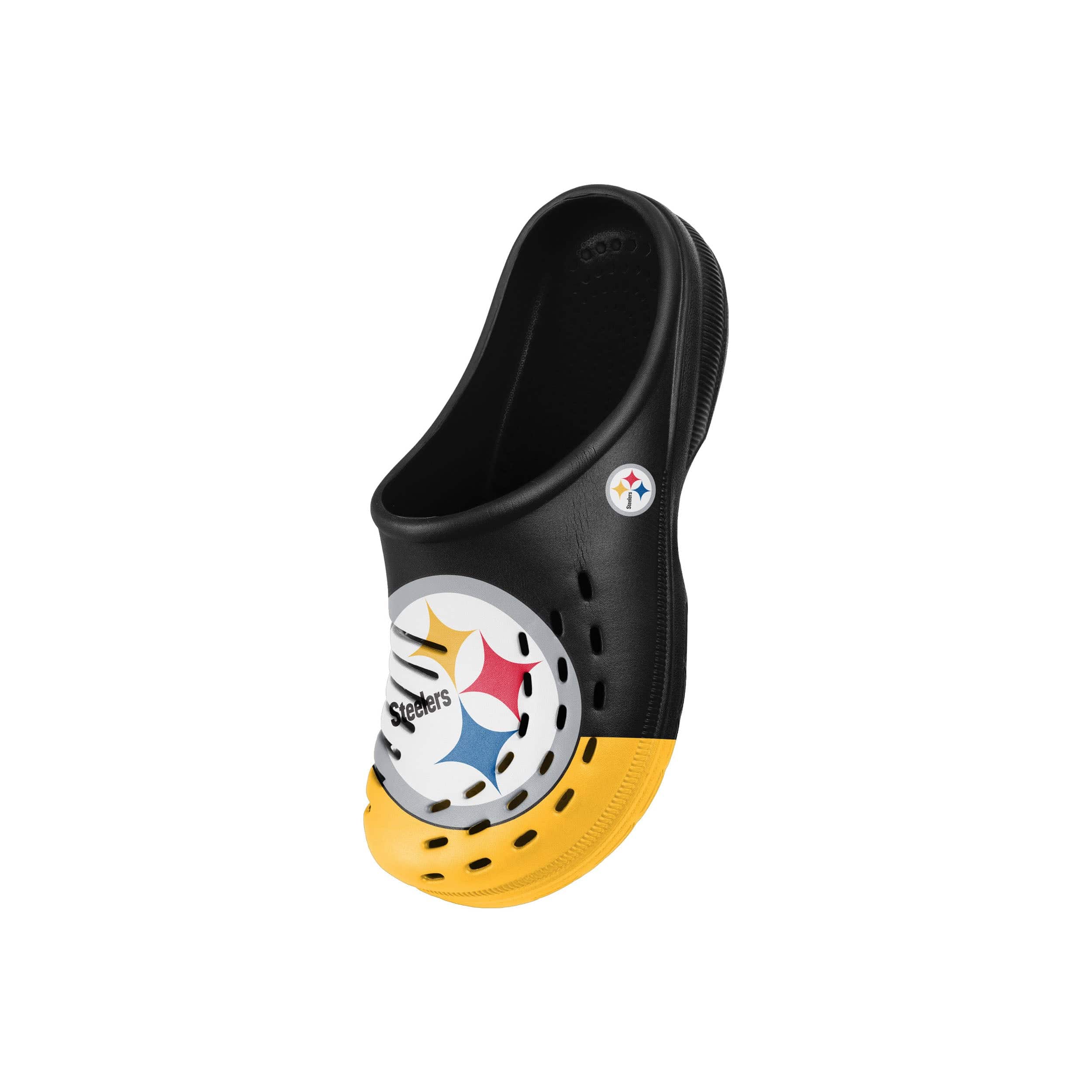 Pittsburgh Steelers NFL Youth Colorblock Big Logo Clog - Image 3