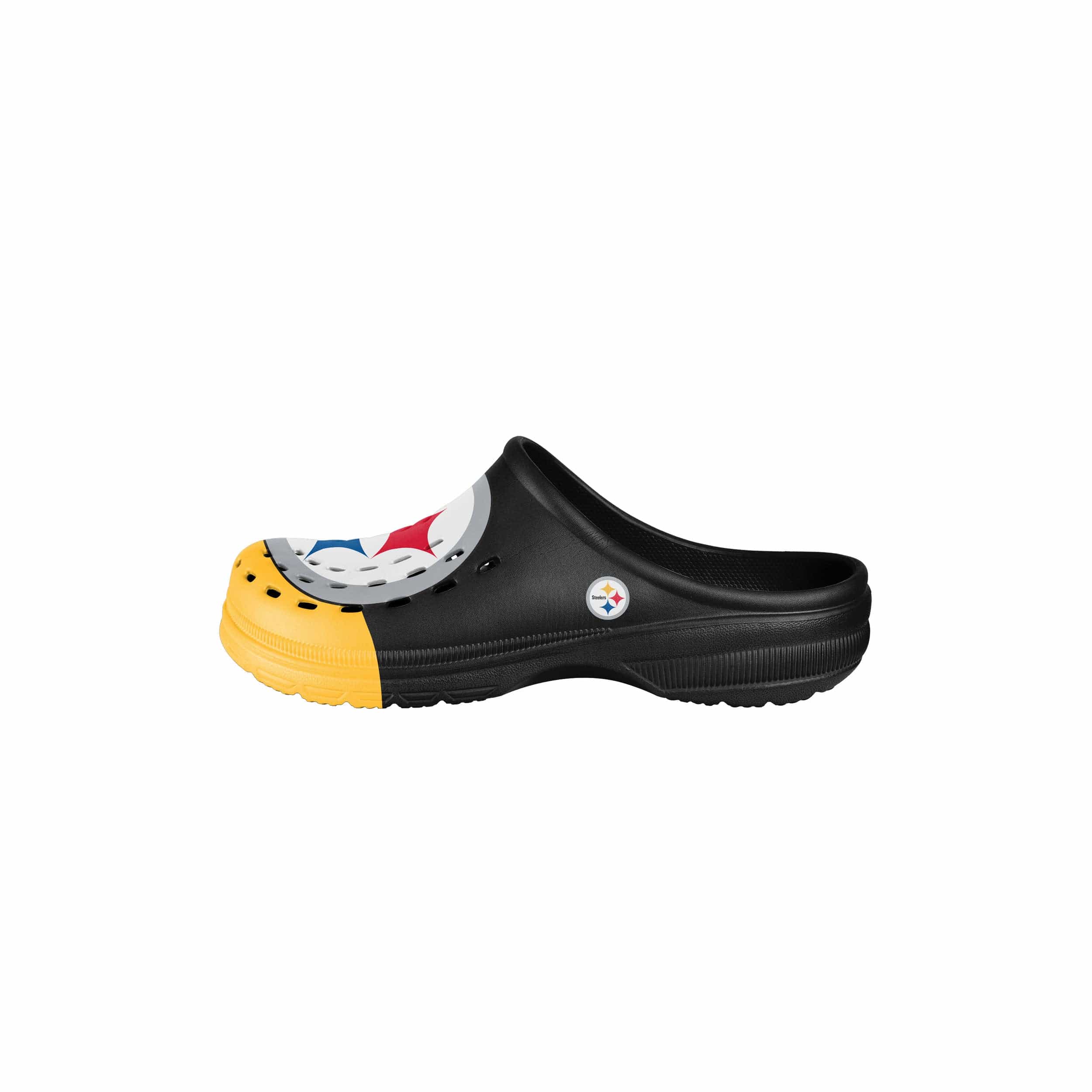 Pittsburgh Steelers NFL Youth Colorblock Big Logo Clog - Image 4