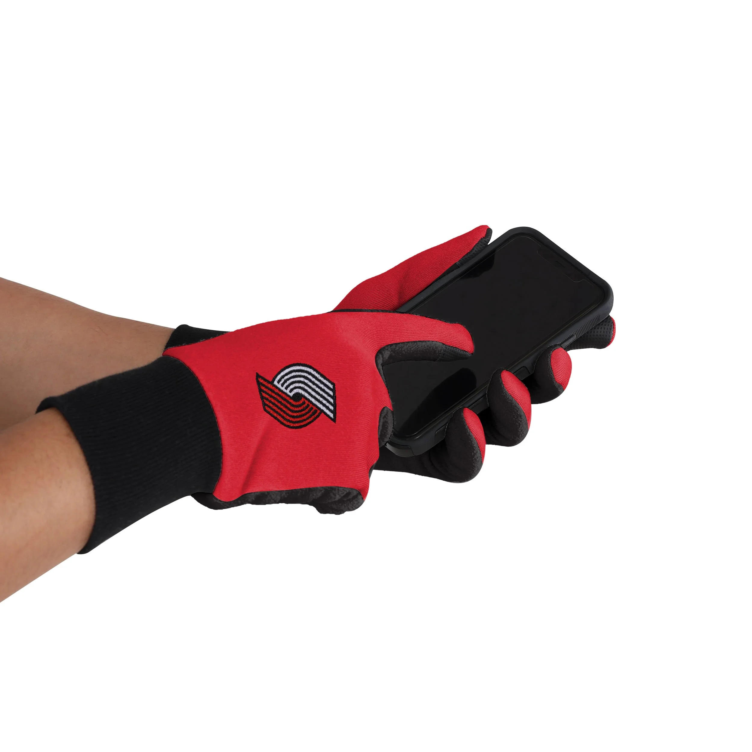 Portland Trail Blazers NBA Colored Texting Utility Gloves - Image 2