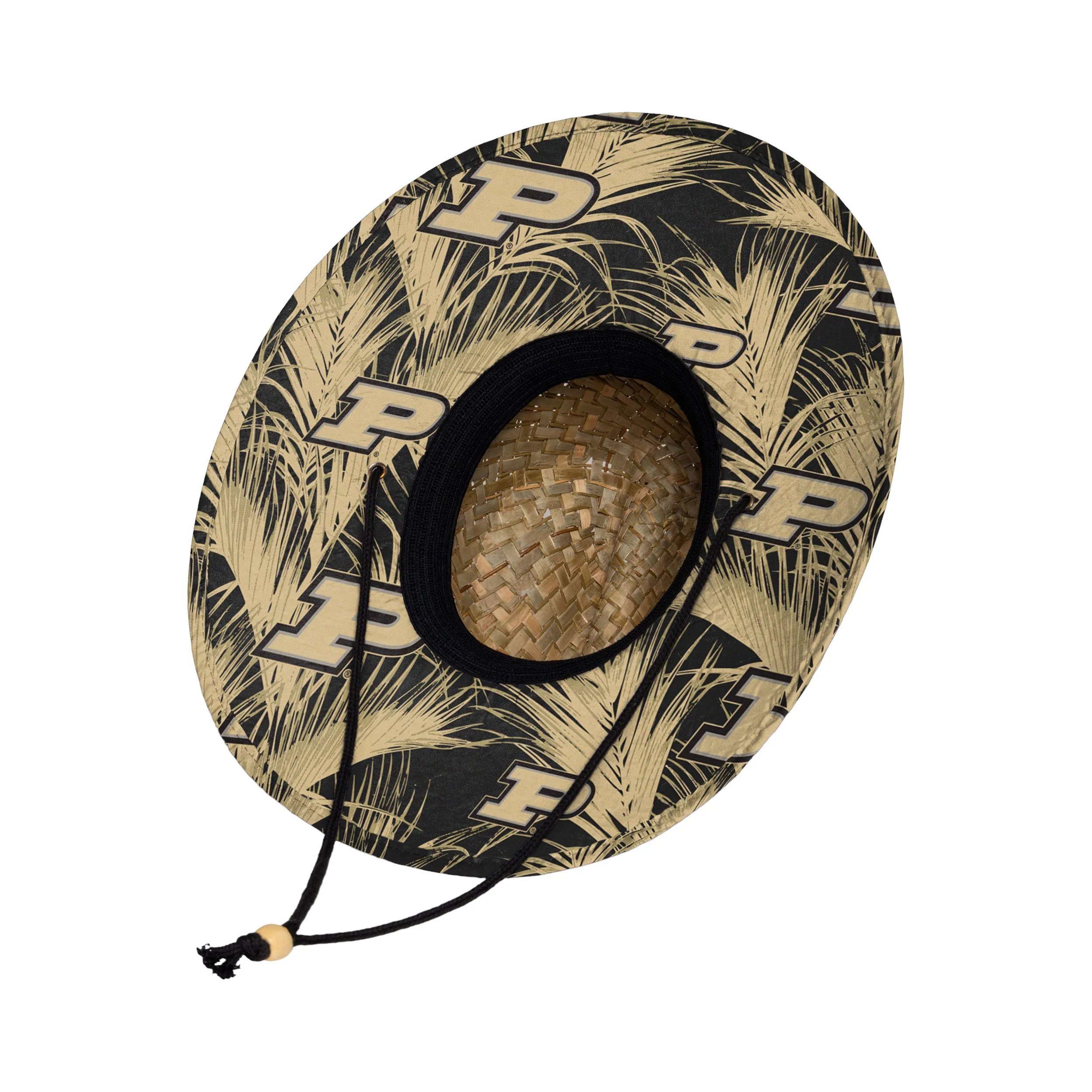 Purdue Boilermakers NCAA Floral Straw Hat - Image 2