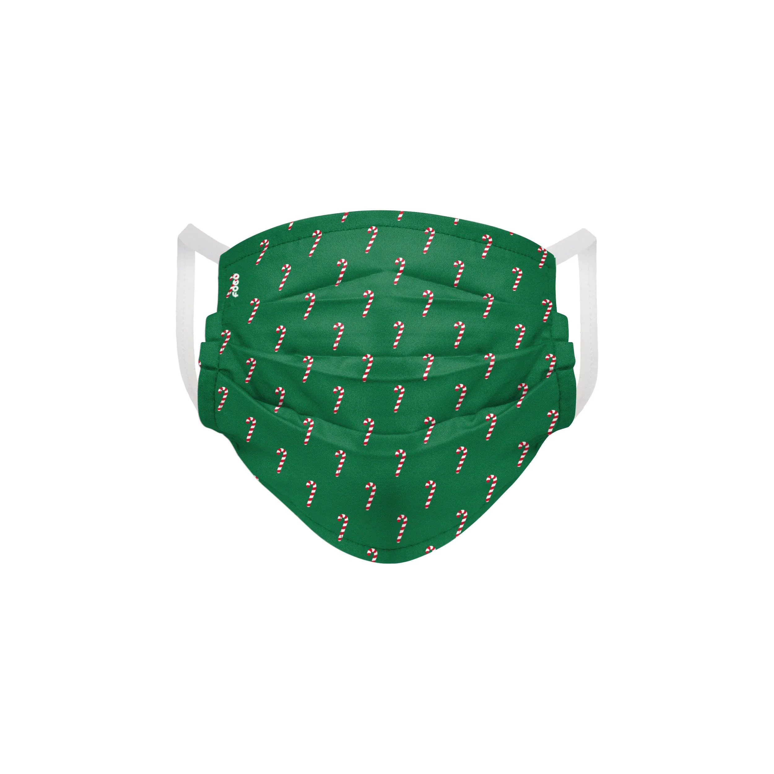 Repeat Candy Cane Pleated Face Cover - Image 2