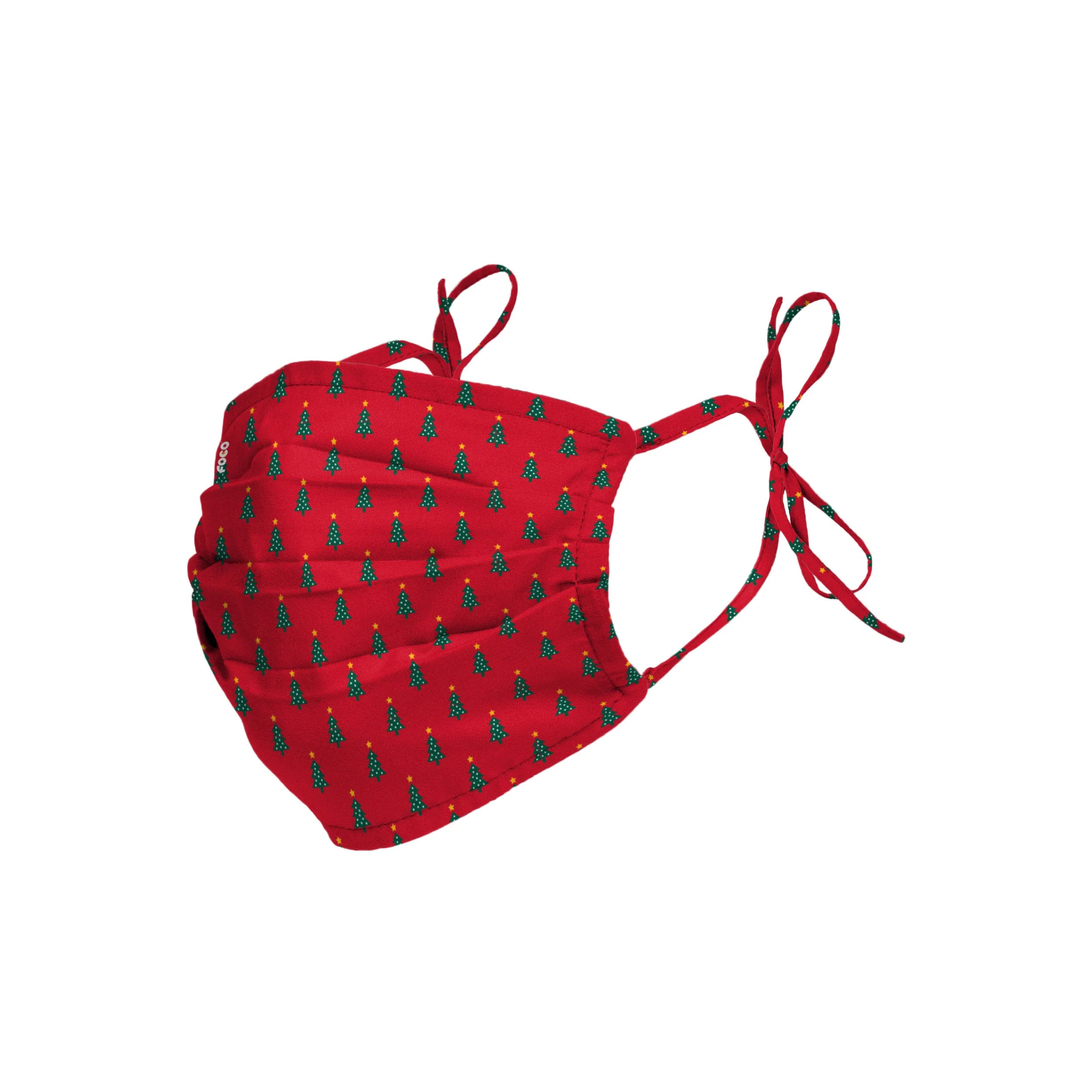 Repeat Christmas Tree Tie-Back Face Cover