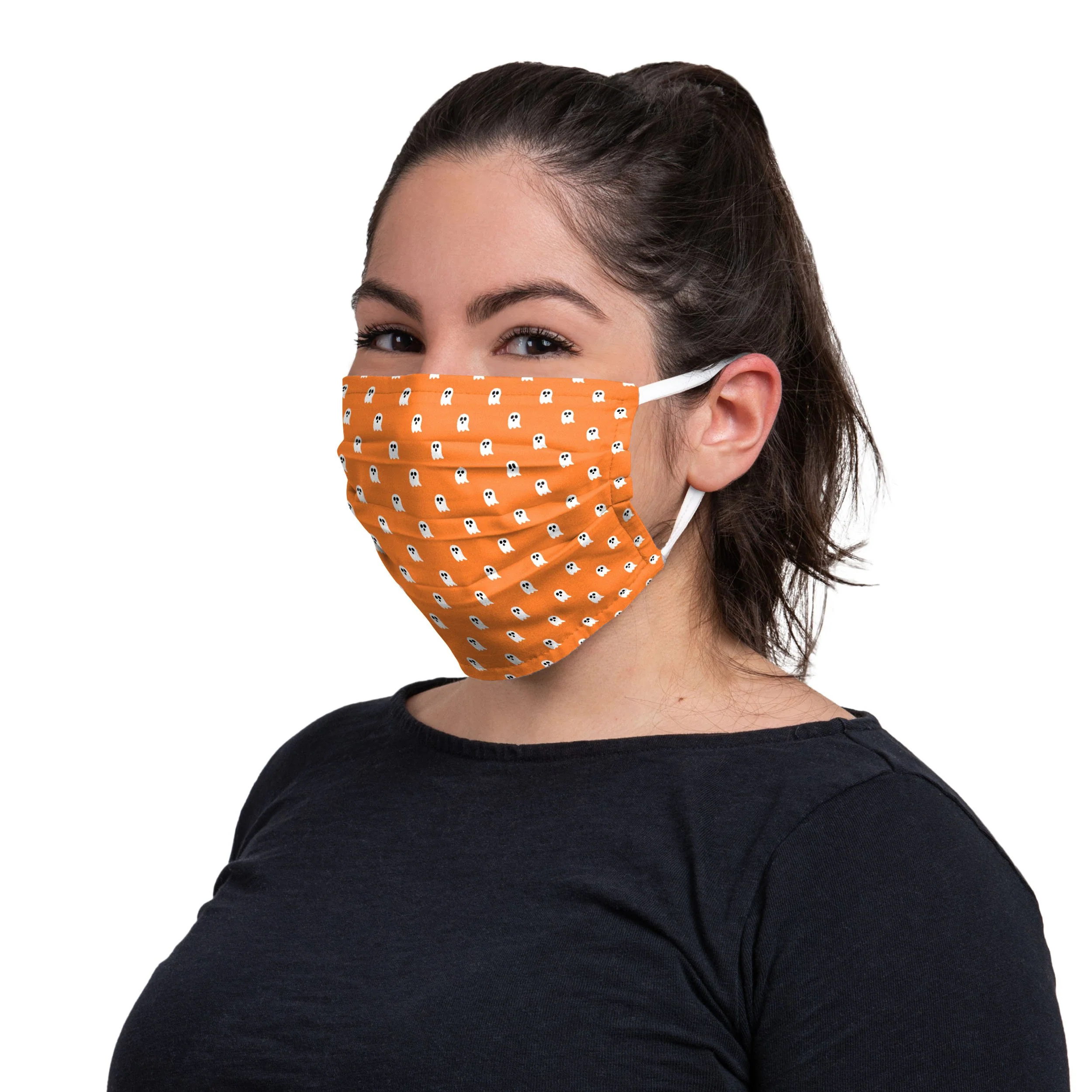 Repeat Ghost Pleated Face Cover - Image 3