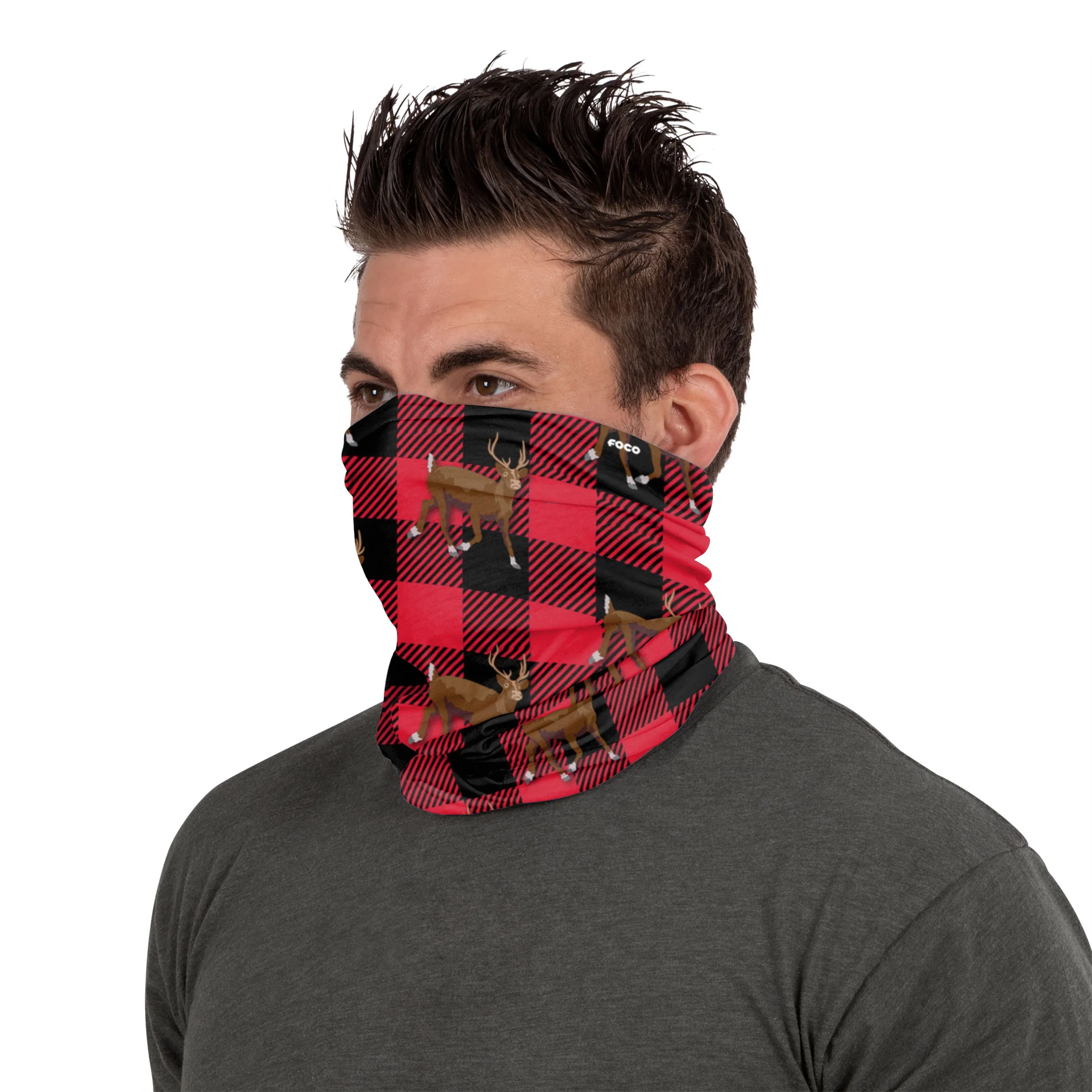 Repeat Reindeer Gaiter Scarf - Image 3