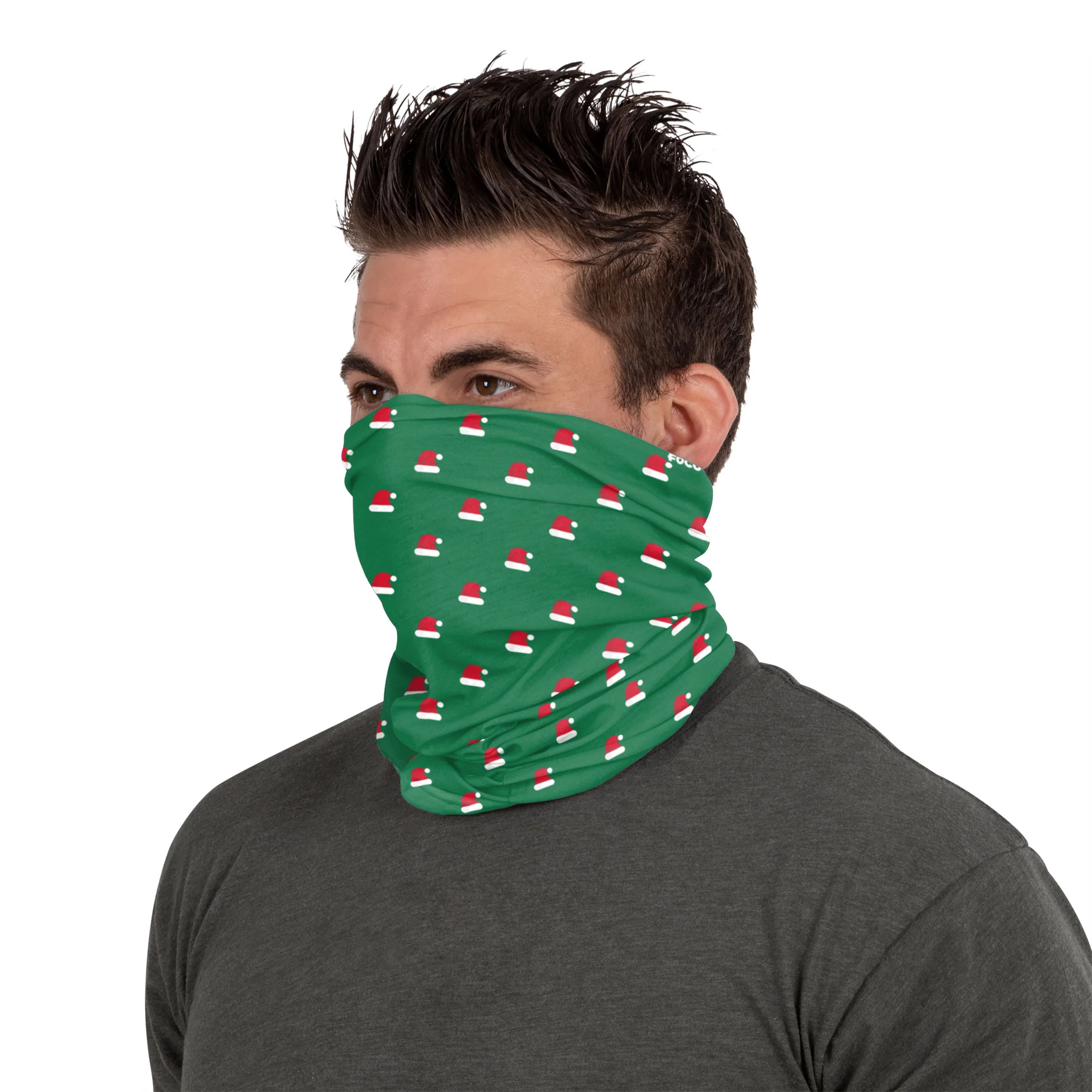 Repeat Santa Hats Gaiter Scarf - Image 3