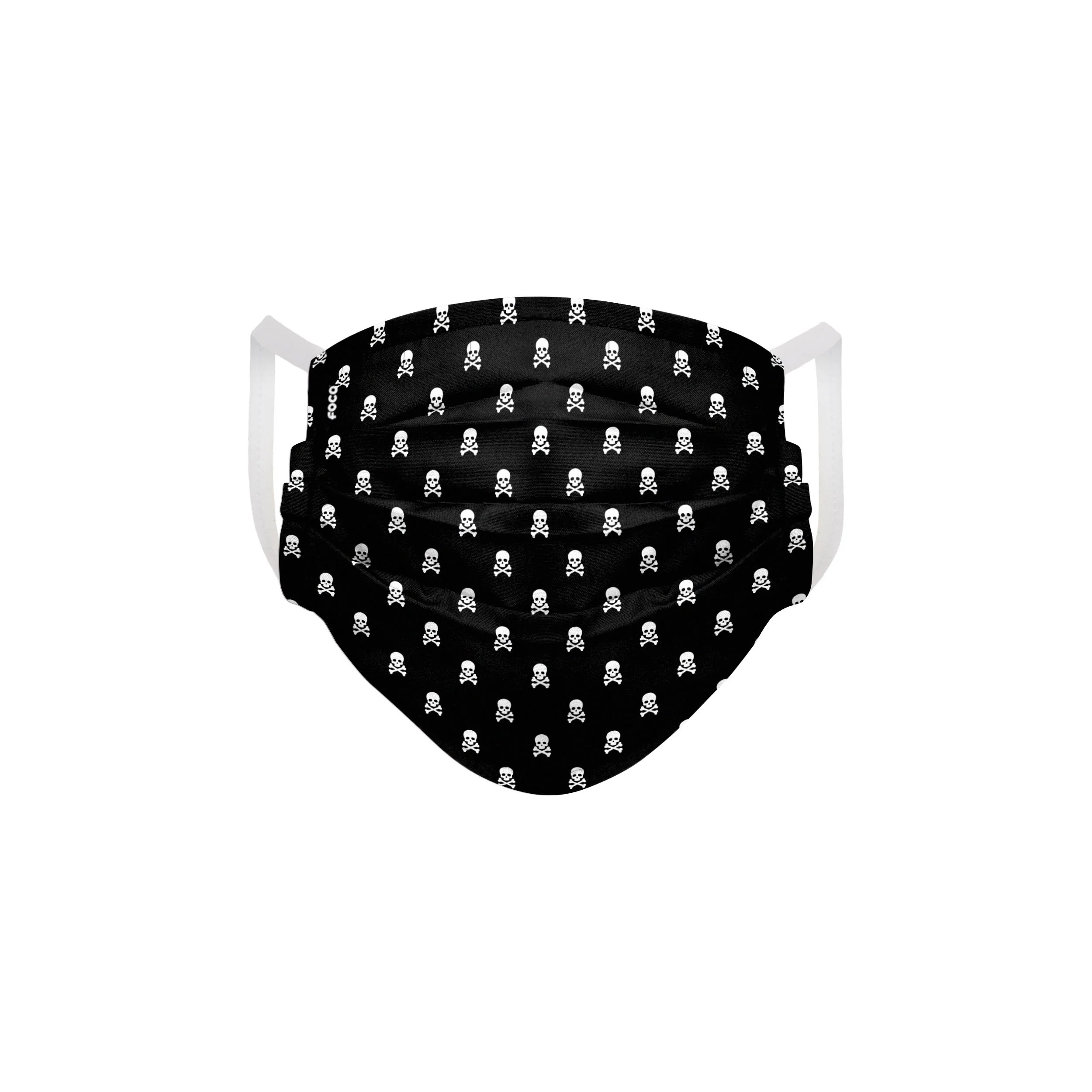 Repeat Skull Pleated Face Cover - Image 2