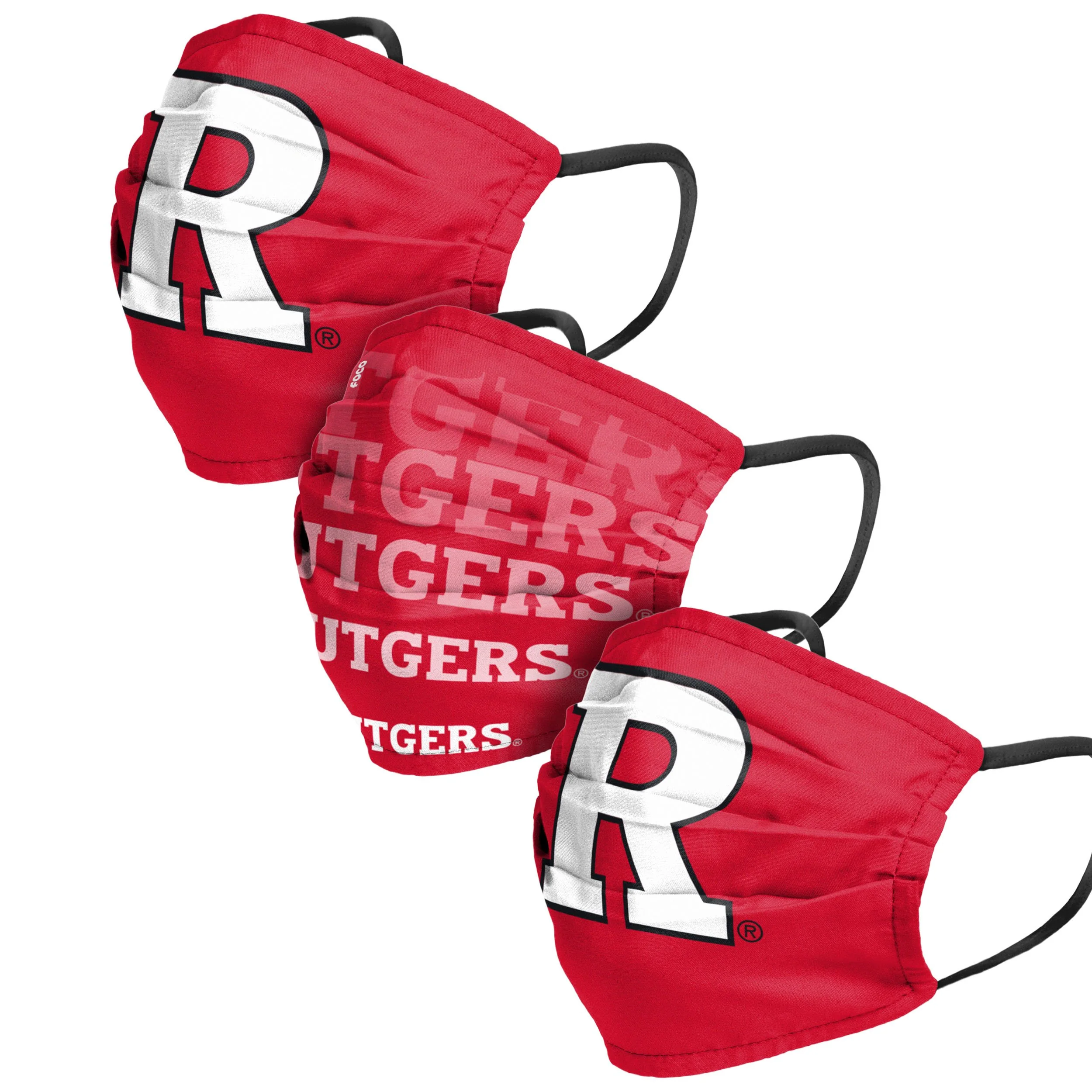 Rutgers Scarlet Knights NCAA Mens Matchday 3 Pack Face Cover