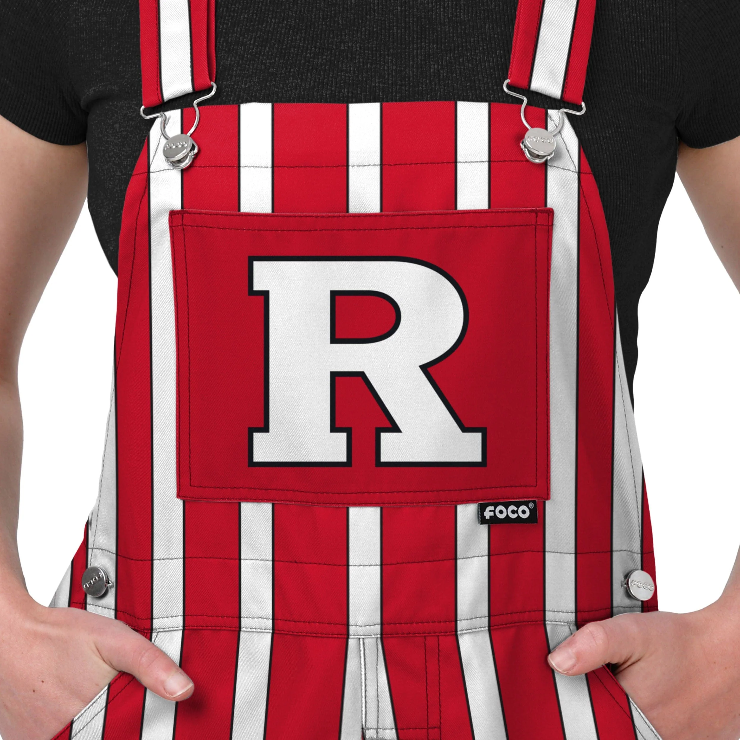 Rutgers Scarlet Knights NCAA Womens Sideline Spirit Bib Overalls - Image 4