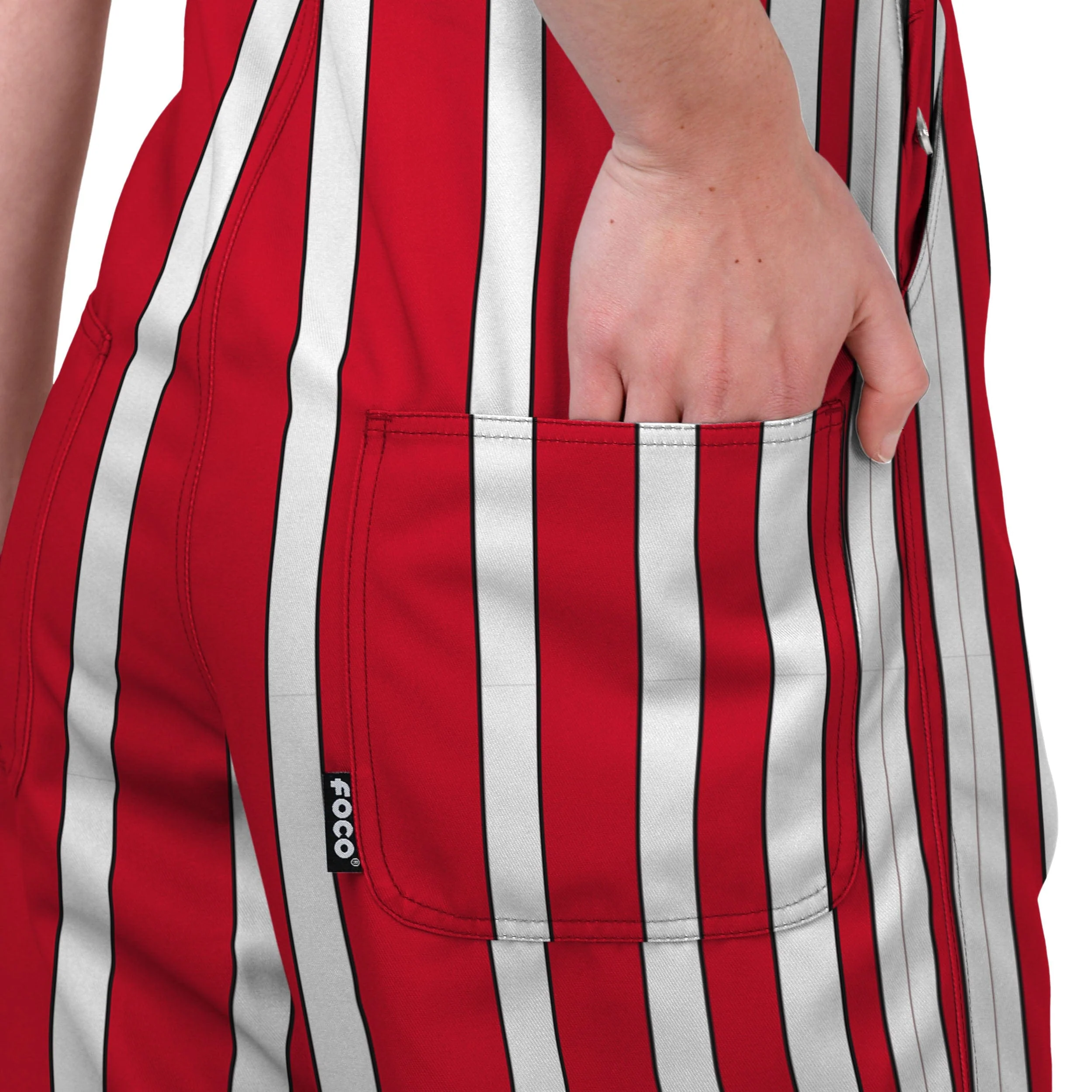 Rutgers Scarlet Knights NCAA Womens Sideline Spirit Bib Overalls - Image 6