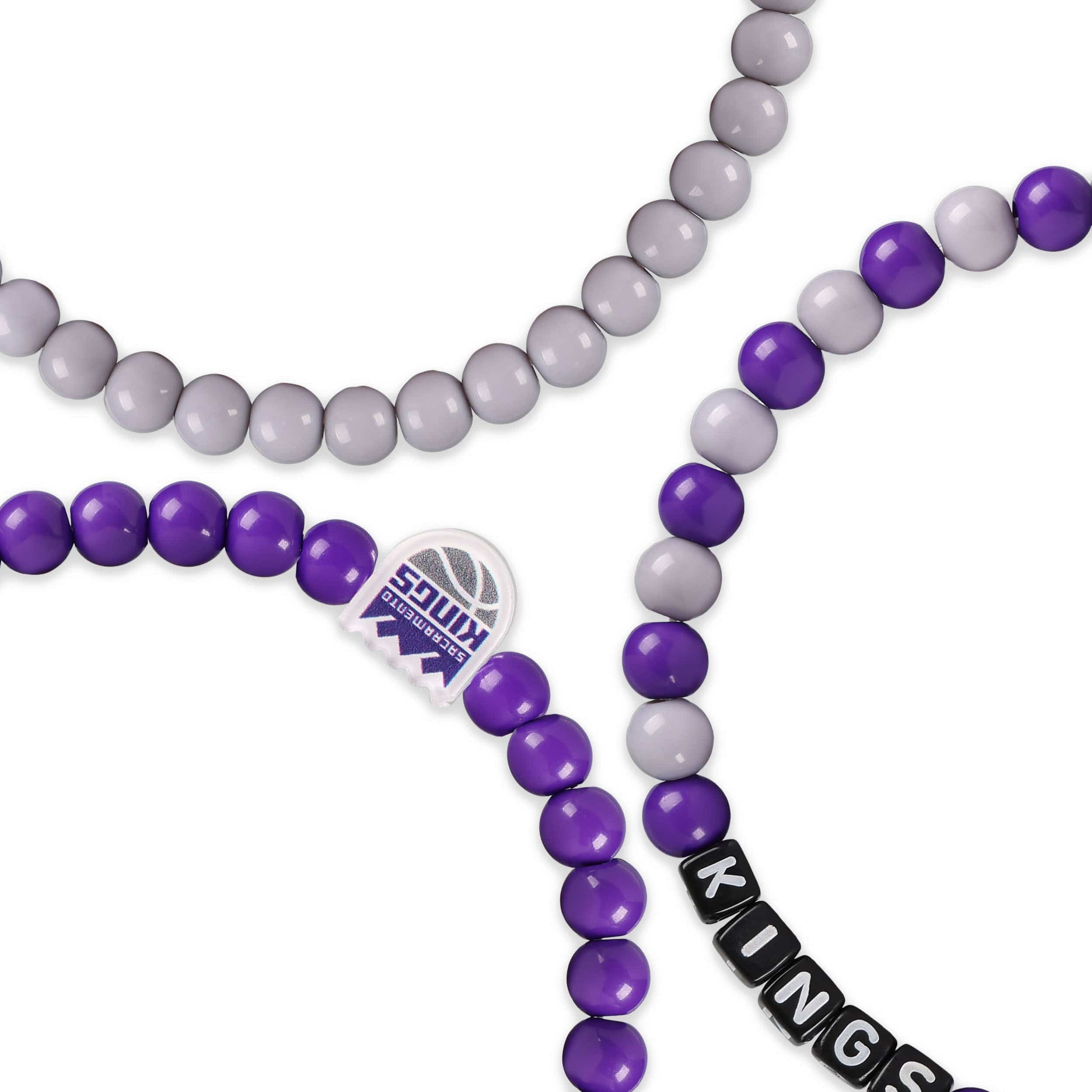 Sacramento Kings NBA 3 Pack Beaded Friendship Bracelet - Image 2