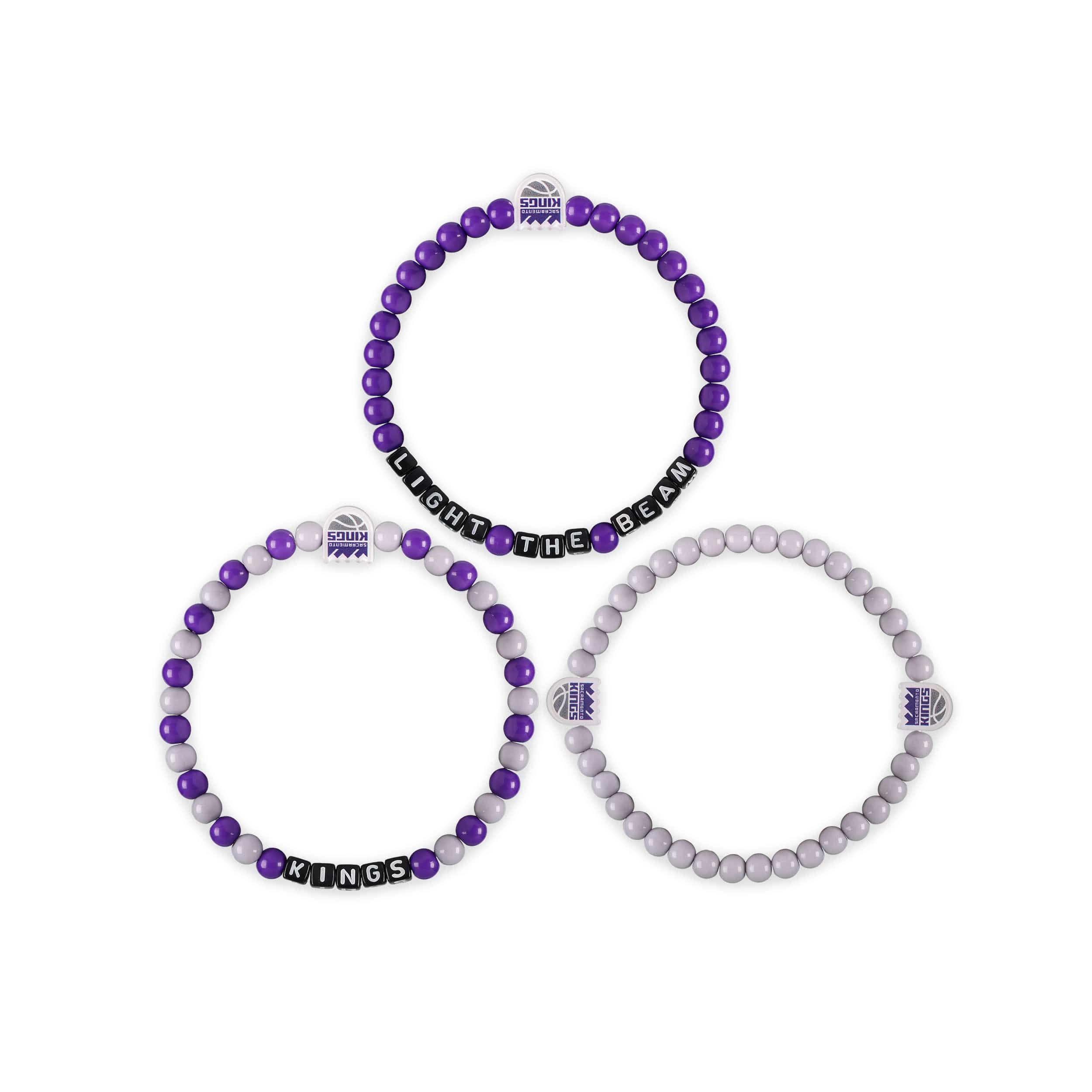 Sacramento Kings NBA 3 Pack Beaded Friendship Bracelet - Image 3