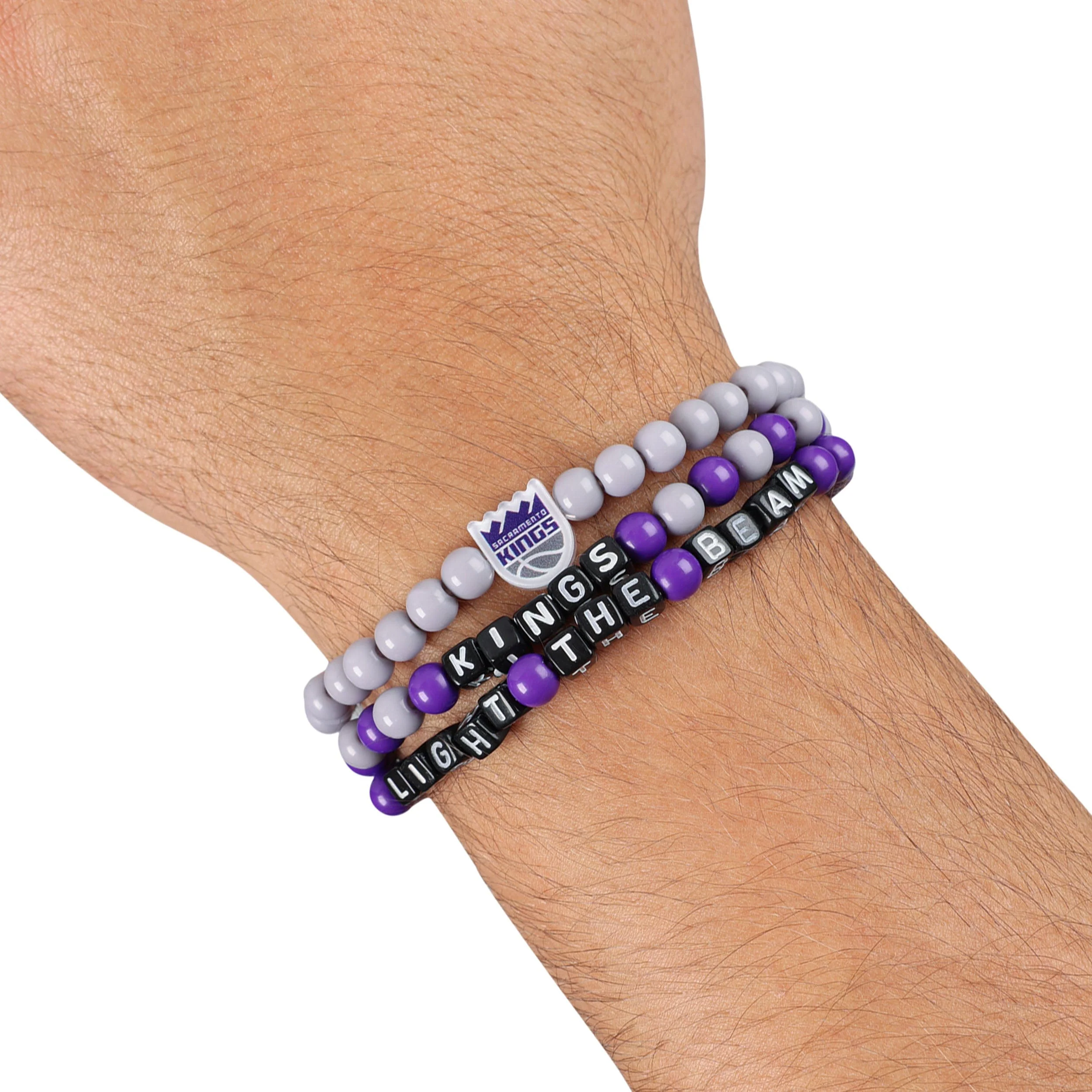 Sacramento Kings NBA 3 Pack Beaded Friendship Bracelet - Image 4