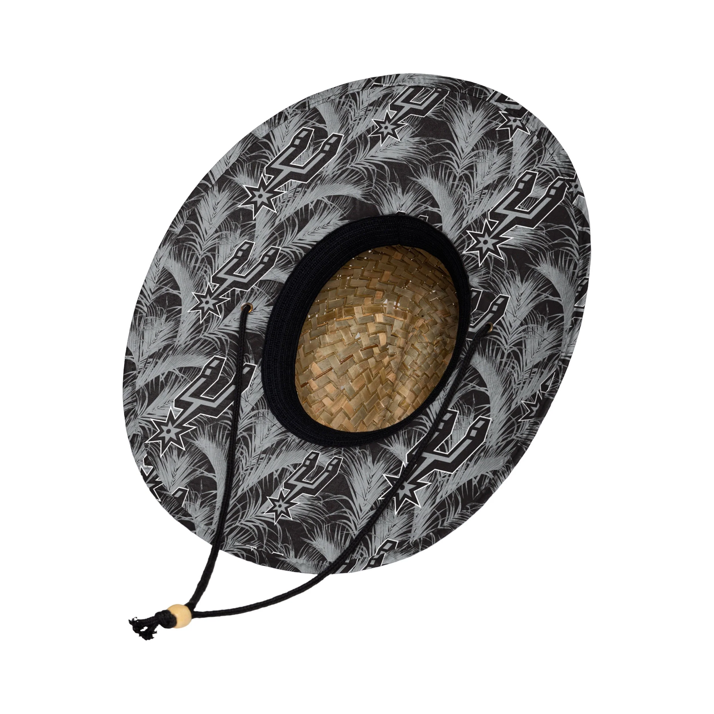 San Antonio Spurs NBA Floral Straw Hat - Image 2