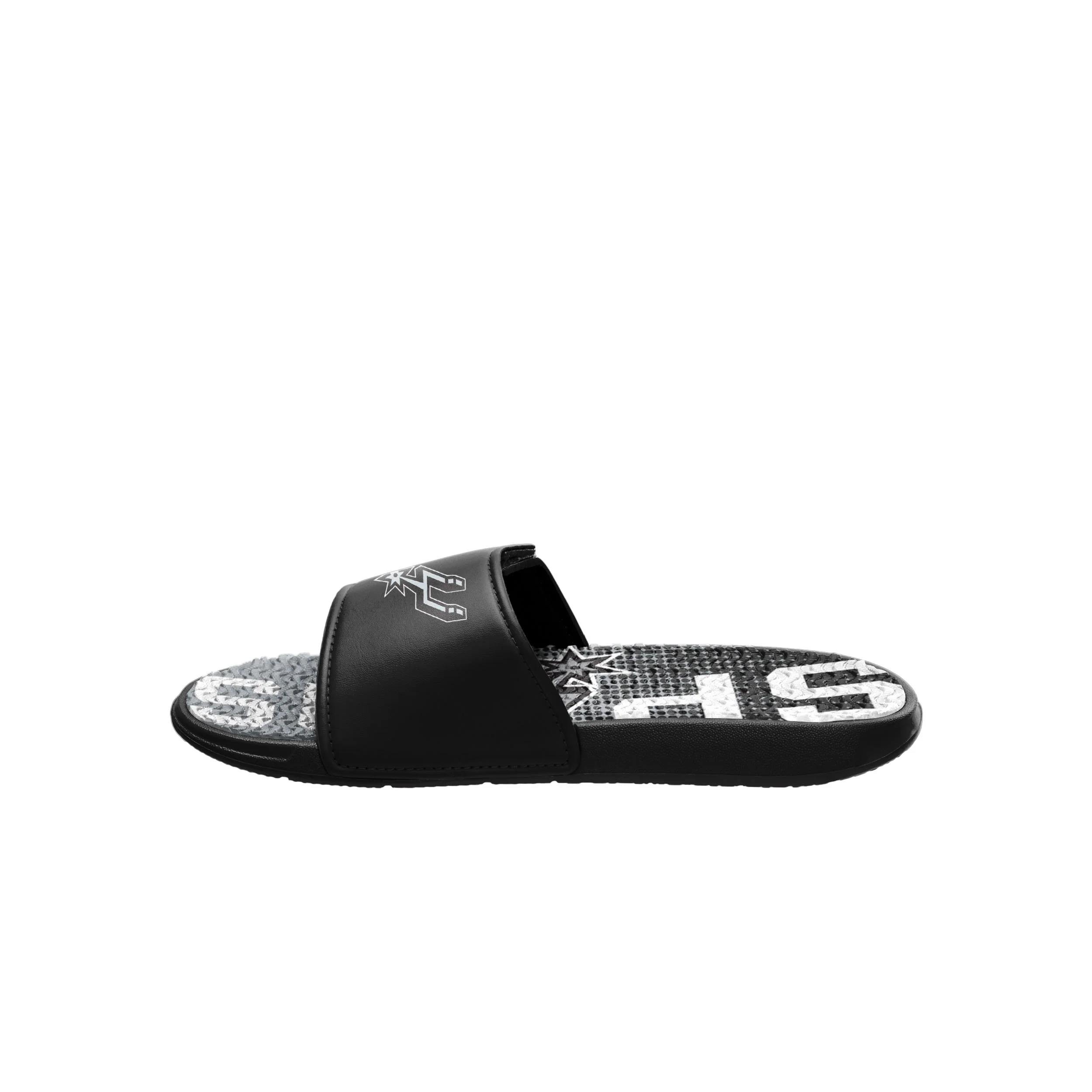San Antonio Spurs NBA Mens Gradient Wordmark Gel Slide - Image 4